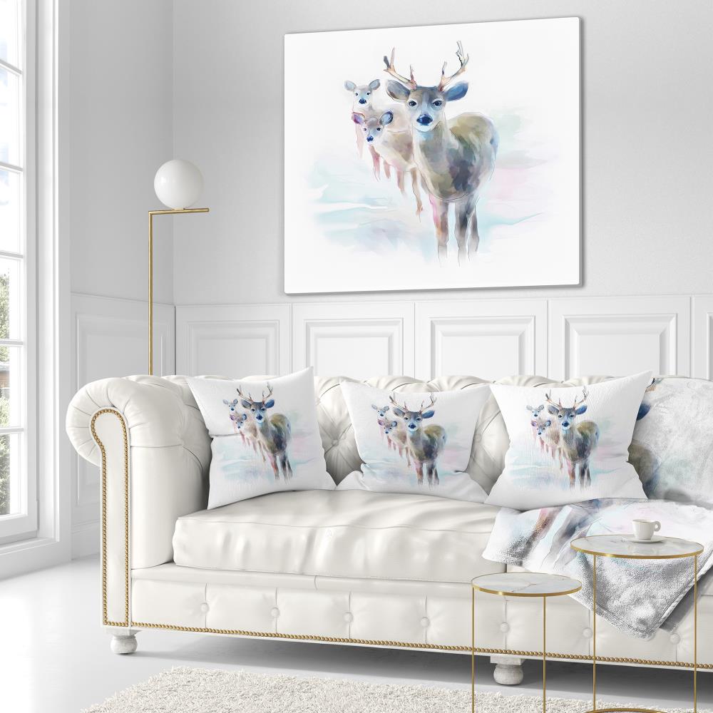 Designart CU14995-16-16 16-in x 16-in White Indoor Decorative Pillow