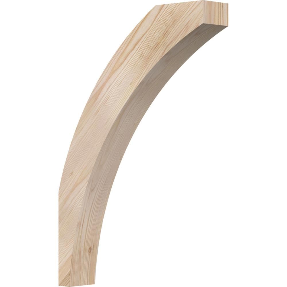 Ekena Millwork BRC04X18X26THR00SDF 3-1/2-in x 18-in x 26-in Douglas Fir Unfinished Wood Thorton Smooth