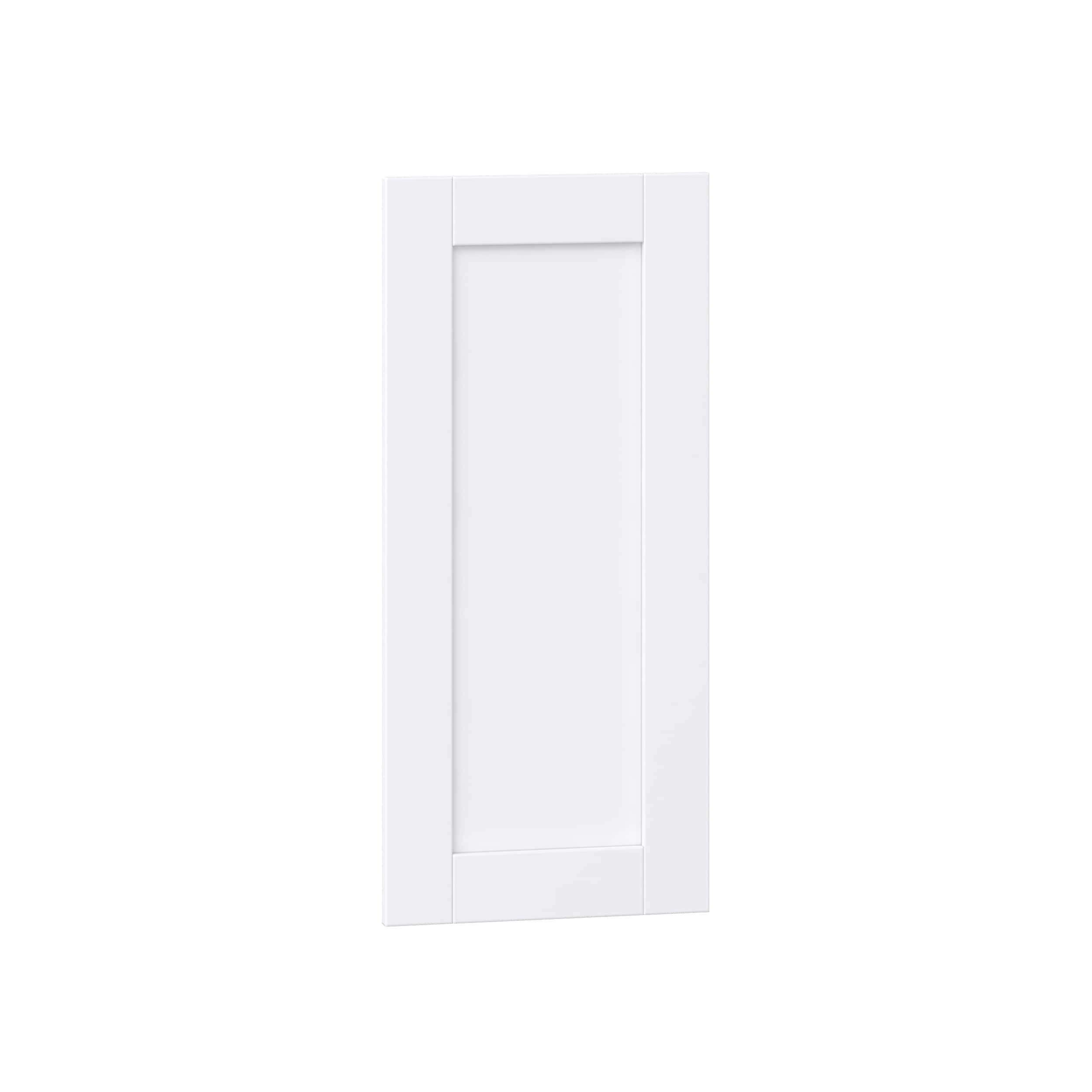 Hugo&Borg DSDR13.530-RM Rosemont 13.5-in W x 30-in H Glacier White Laminate Shaker Base and wall cabinet doors (Fits 15-in wall box )