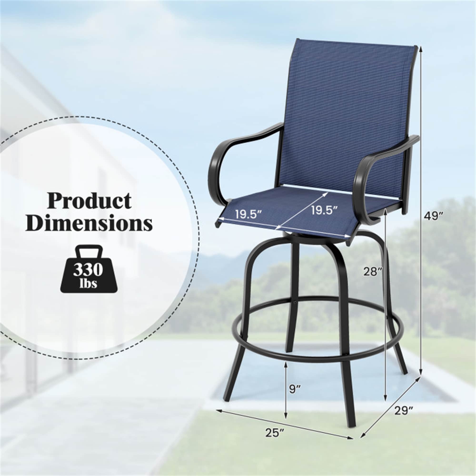 BABOOM BOM-21A-DBR-OR Patio-Chairs - View #3