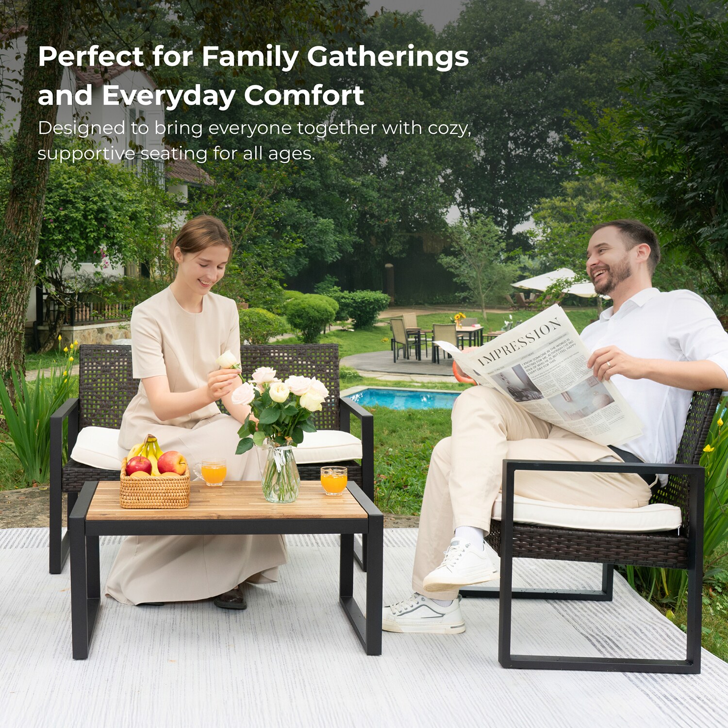 GZMR GZ-9819-26Q117 Patio-Conversation-Sets - View #2