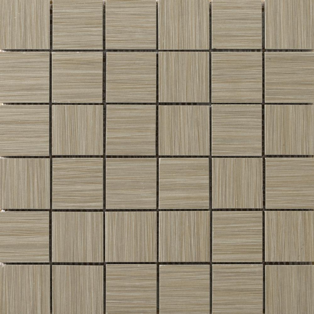Emser F72STRAOL1212MO2 Strands 10-Pack Olive Porcelain Border Tile (12-in x 12-in)