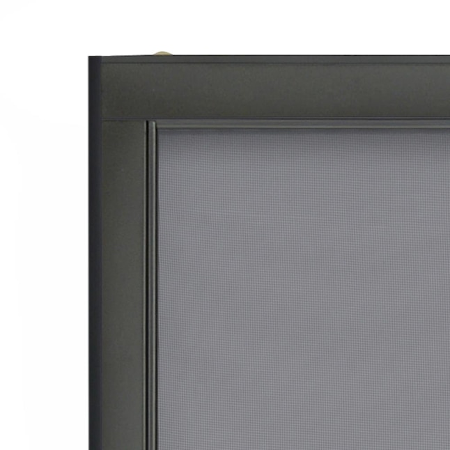 Grisham 36-in x 80-in Bronze Steel Sliding Patio Screen Door in the ...