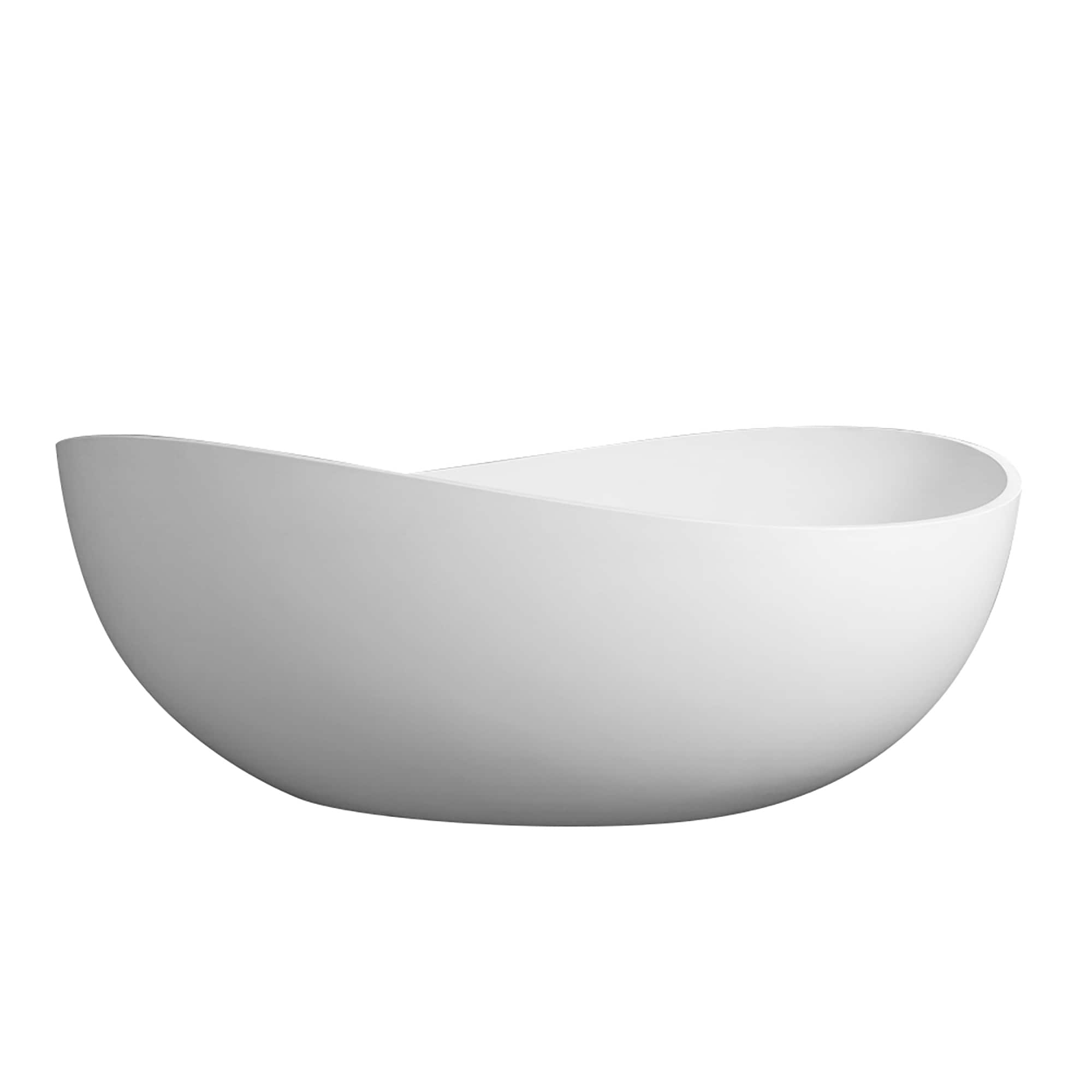Tatayosi RY-353958 63 inch Premium Solid Surface Deep Soaking Bathtub