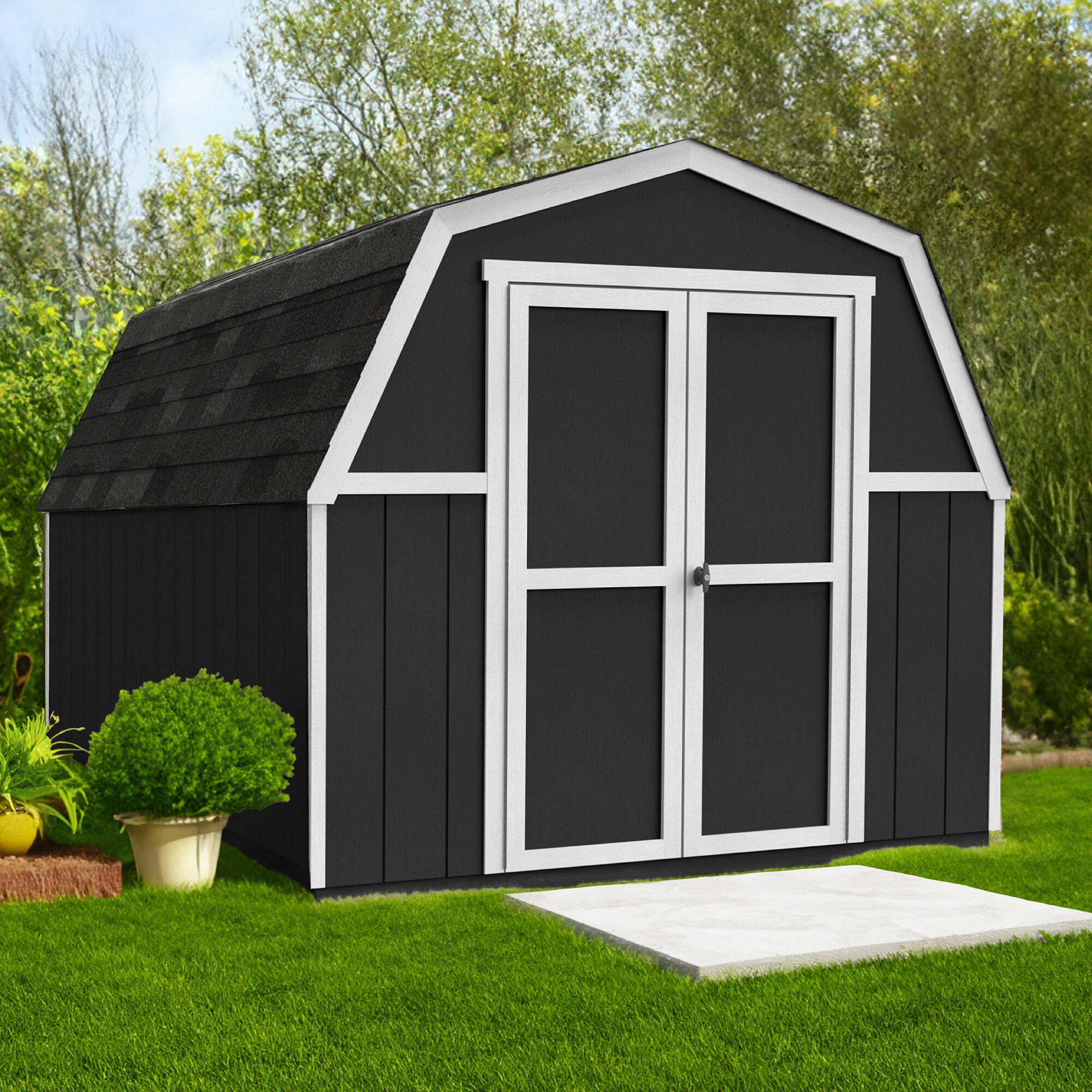 Heartland Tamarac Value Gambrel Barn 8-ft x 8-ft Gambrel Style Wood ...