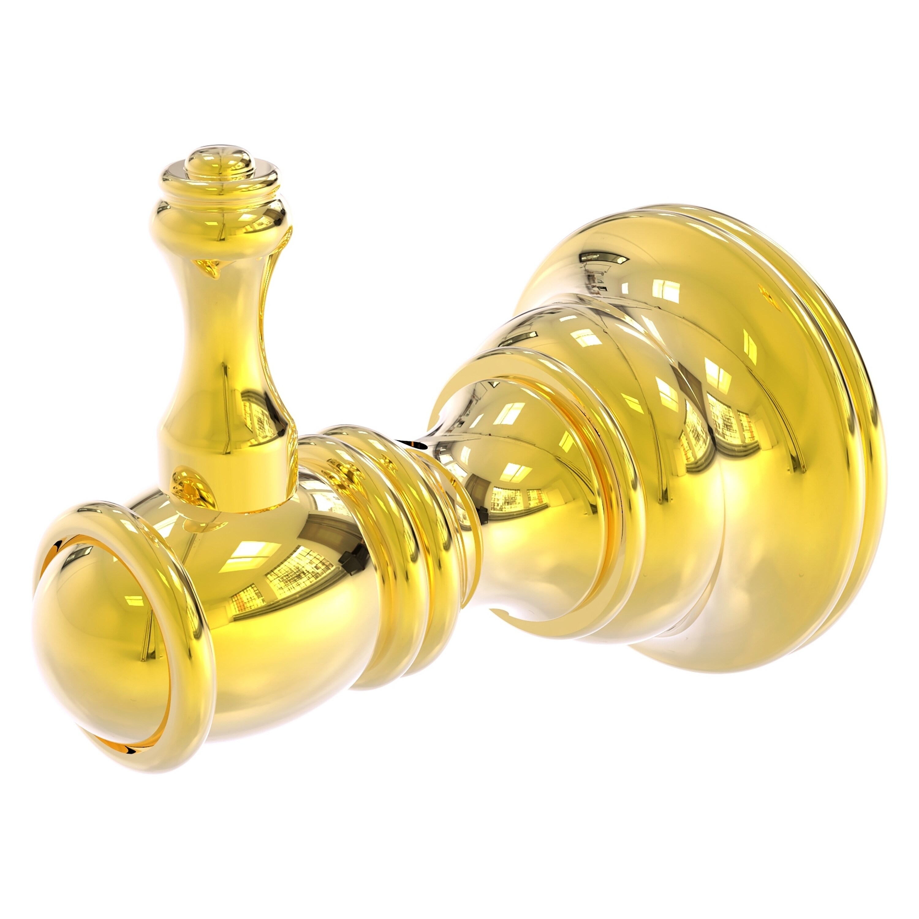 Allied Brass CL-20-PB Carolina Polished Brass Single -Hook Wall mount Towel Hook