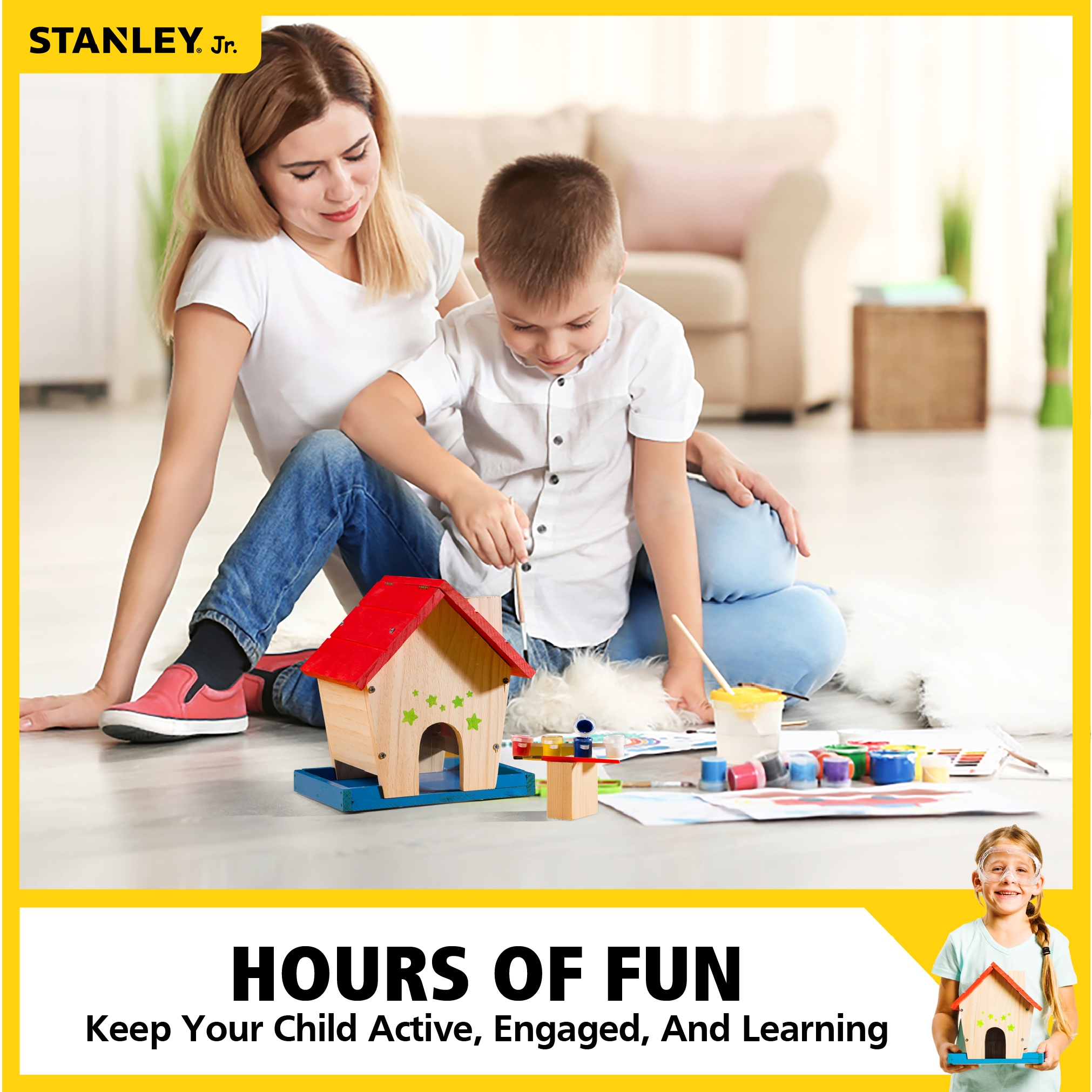 Stanley Jr. OLK020-SY Kids-Woodworking-Project-Kits - View #8