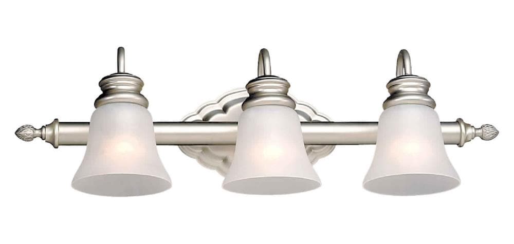  LW50180355 Shandy 26-in 3-Light Brushed Nickel Transitional Vanity Light