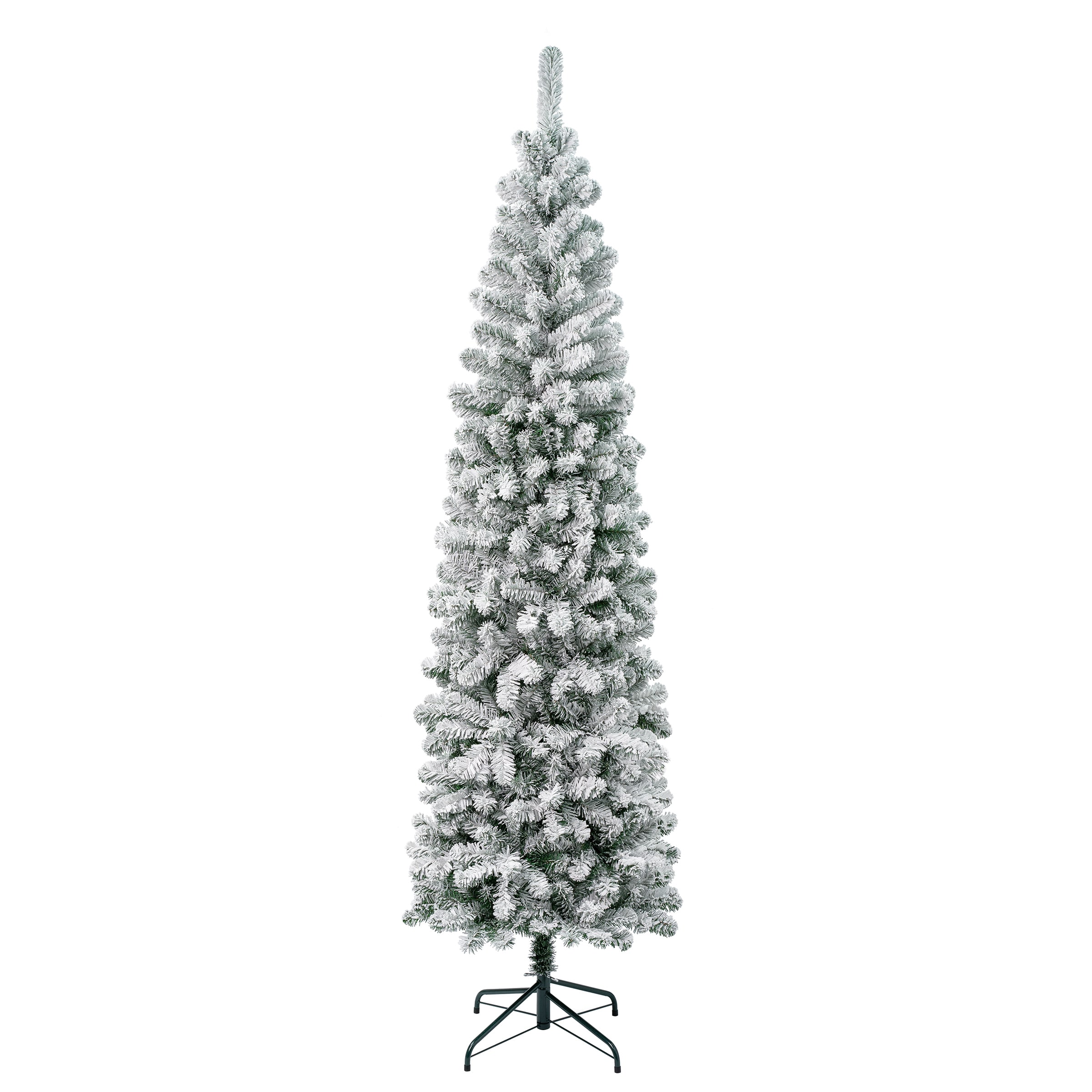 National Tree Company AC100-504-75F 7.5-ft Pencil Flocked Artificial Christmas Tree