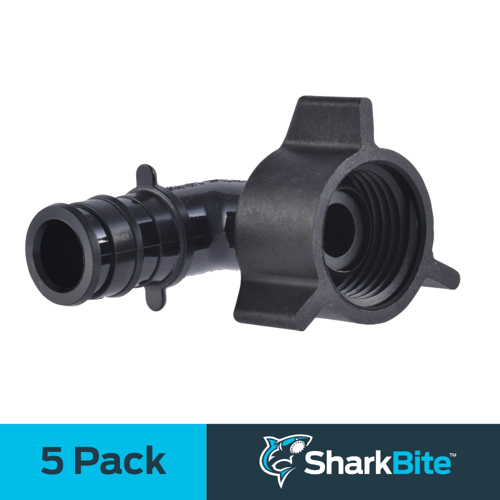 SharkBite UA532Z5 1/2-in PEX Expansion x 1/2-in NPSM Poly Swivel 90-Degree Female Elbow (5-Pack)