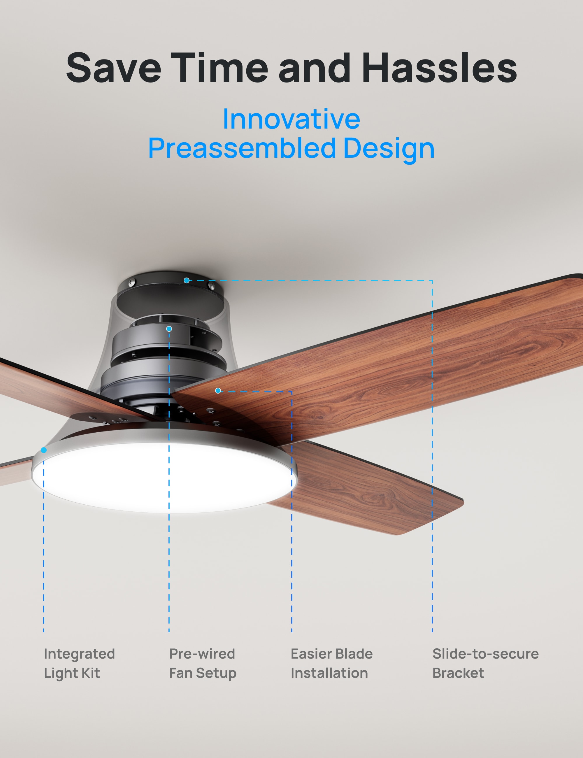 DREO DR-HCF003 BLACK Ceiling-Fans - View #2