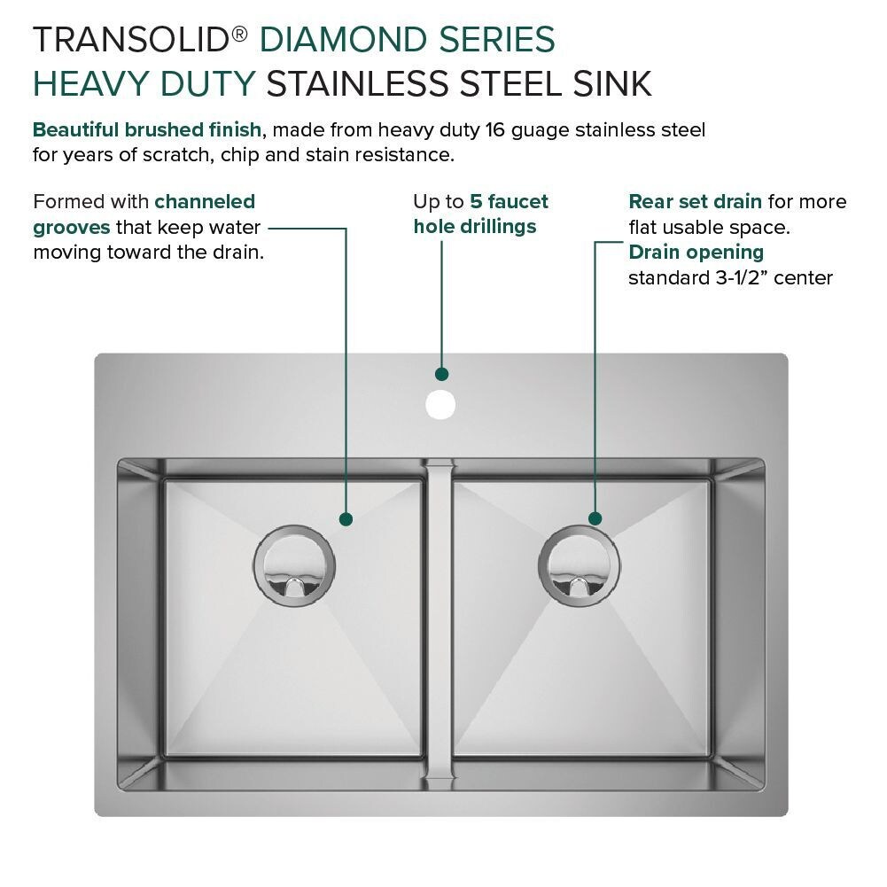 Transolid KKM-DTDE332210-5 Kitchen-Sinks - View #6