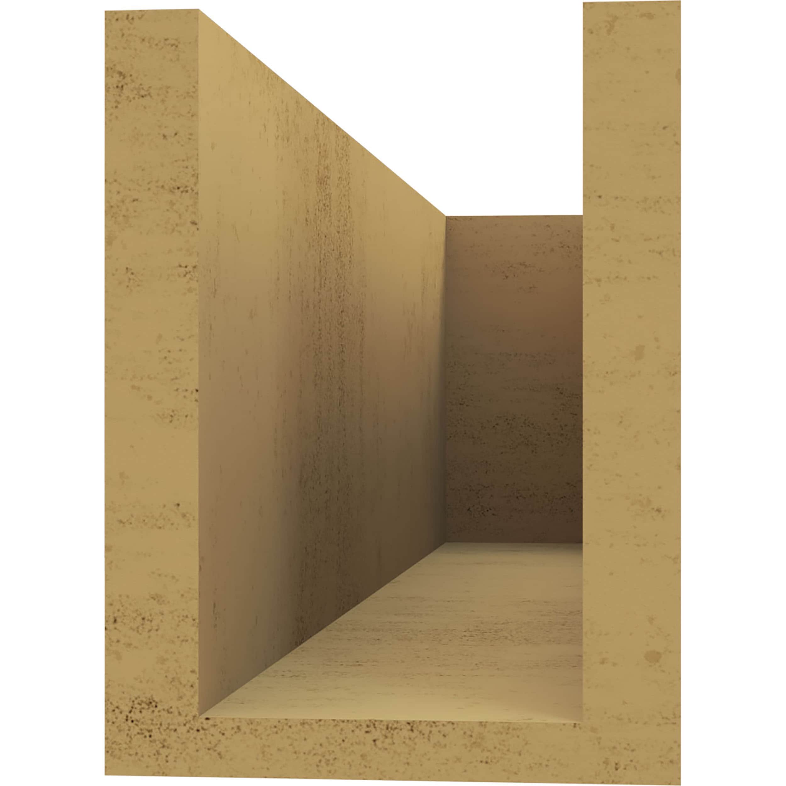Ekena Millwork RFTU06X08X24BLKRCPR Exterior-Brackets-Braces - View #4