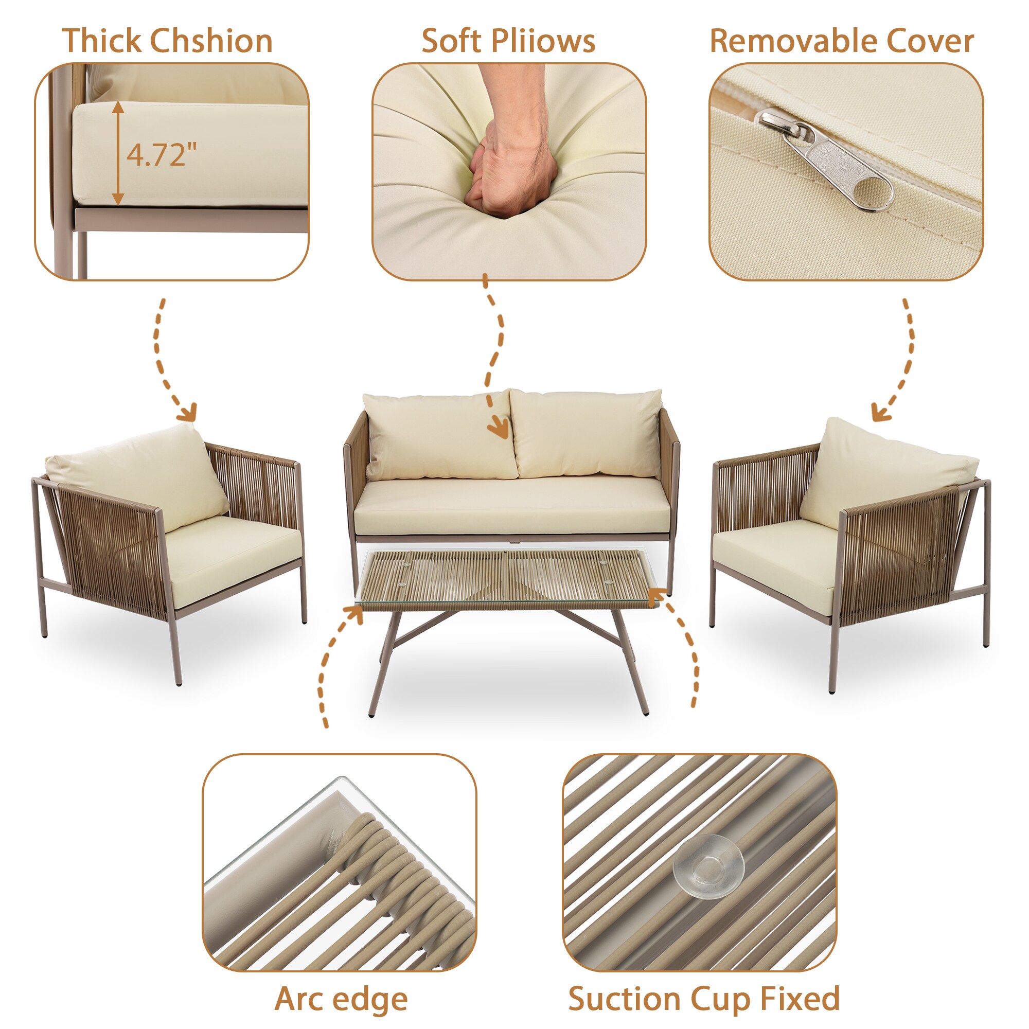 ModernLuxe L-FG201229AAA Patio-Conversation-Sets - View #3