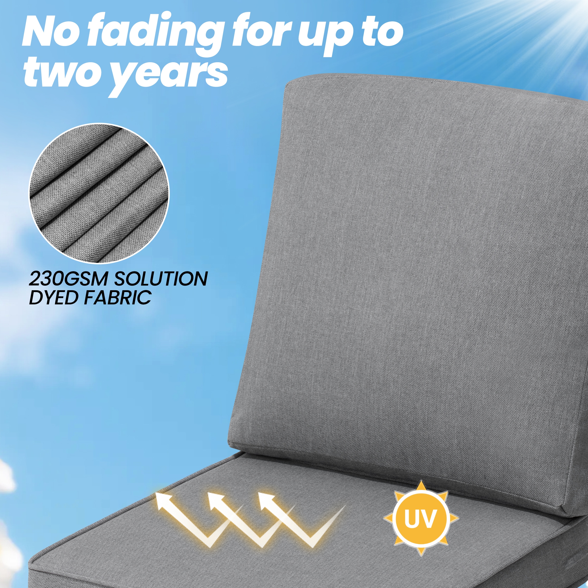 Crestlive Products CL-CU009LGY-1BC Patio-Furniture-Cushions - View #5