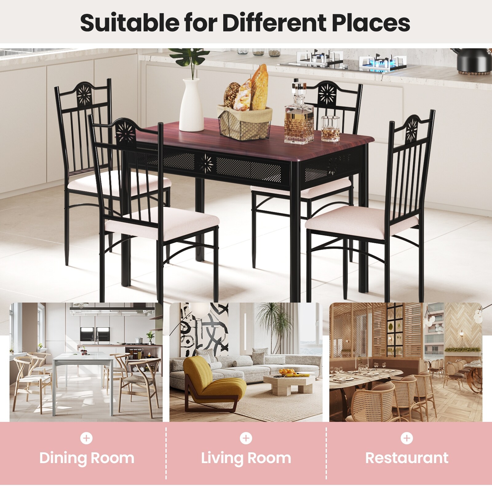 Slickblue D-CO-FC67266WH Dining-Sets - View #5
