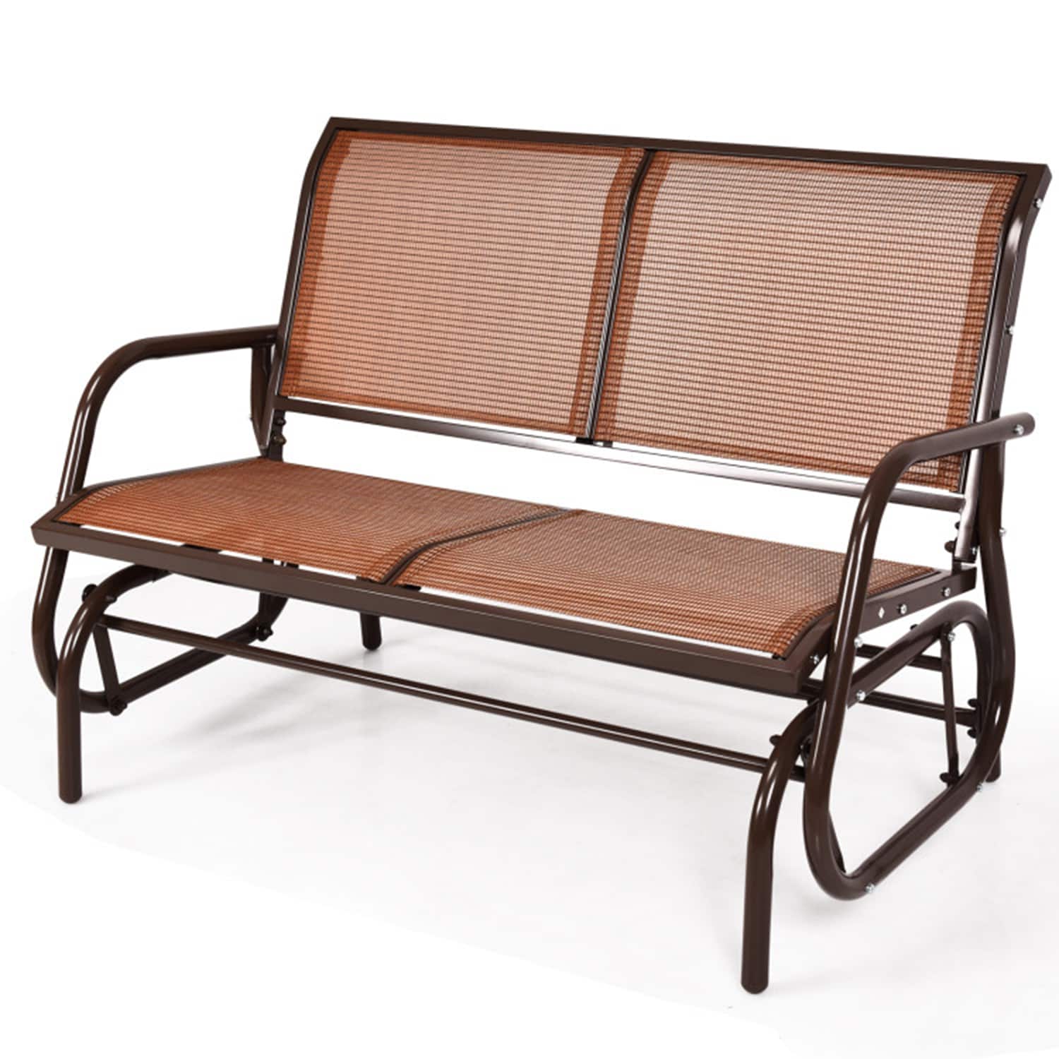 Mondawe 2 -person Brown Outdoor Glider
