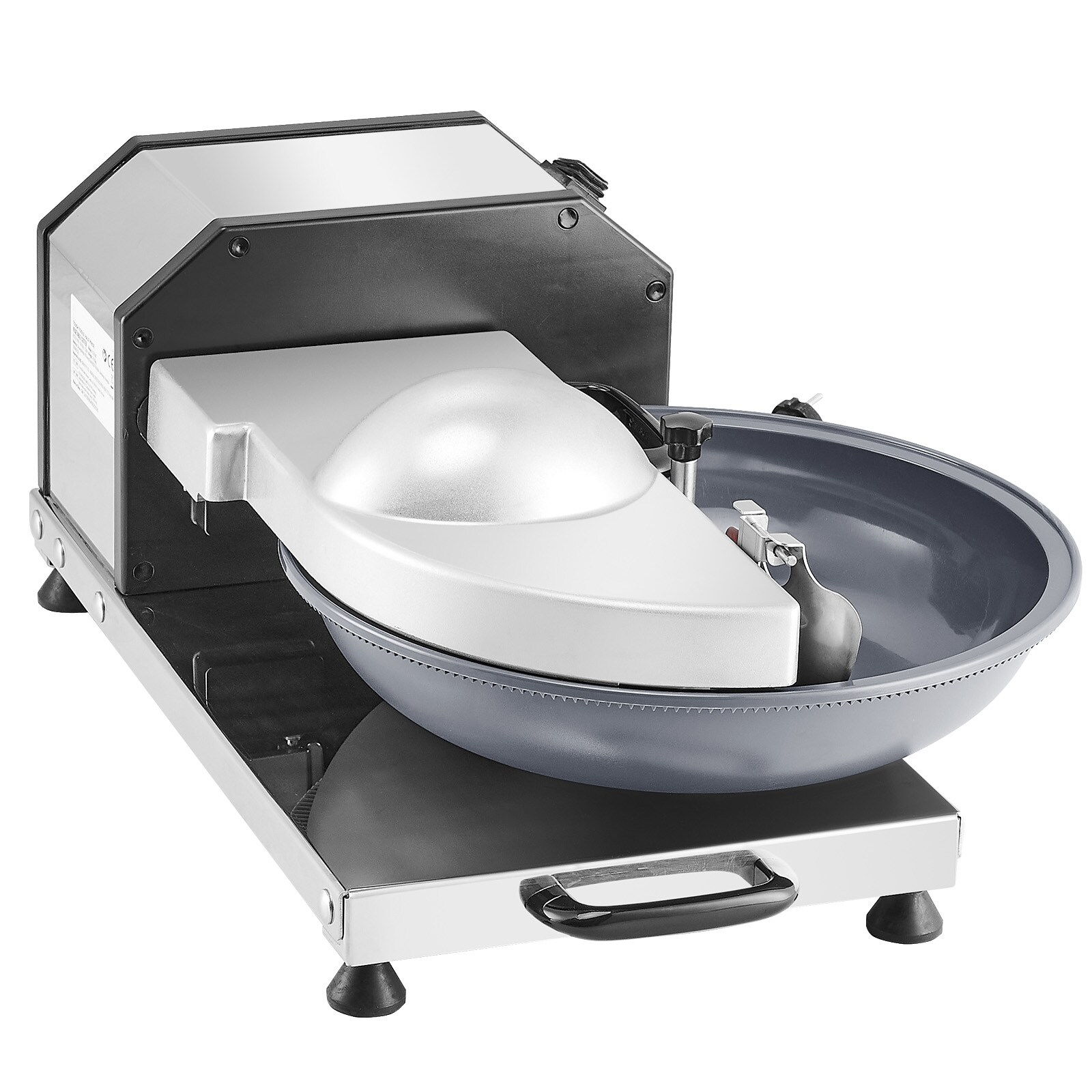 VEVOR SCSNQSJ250WQ06317V1 3000 RPM Food Processor 999 -Speed Commercial/Residential Food slicer and Meat Slicer with Thickness Control ( Silver )