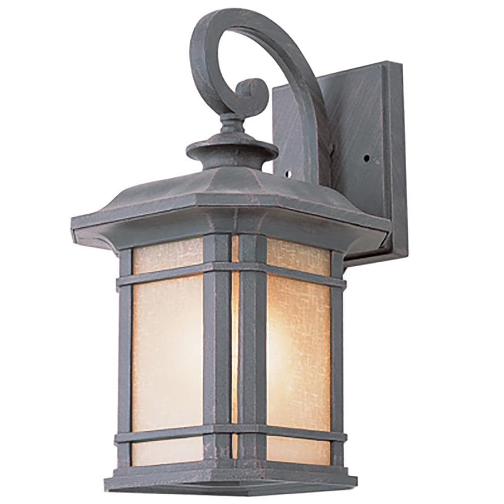 11.75 1-light Prairie Craftsman Outdoor Wall Lantern Sconce Oil Rubbed  Bronze - River Of Goods : Target