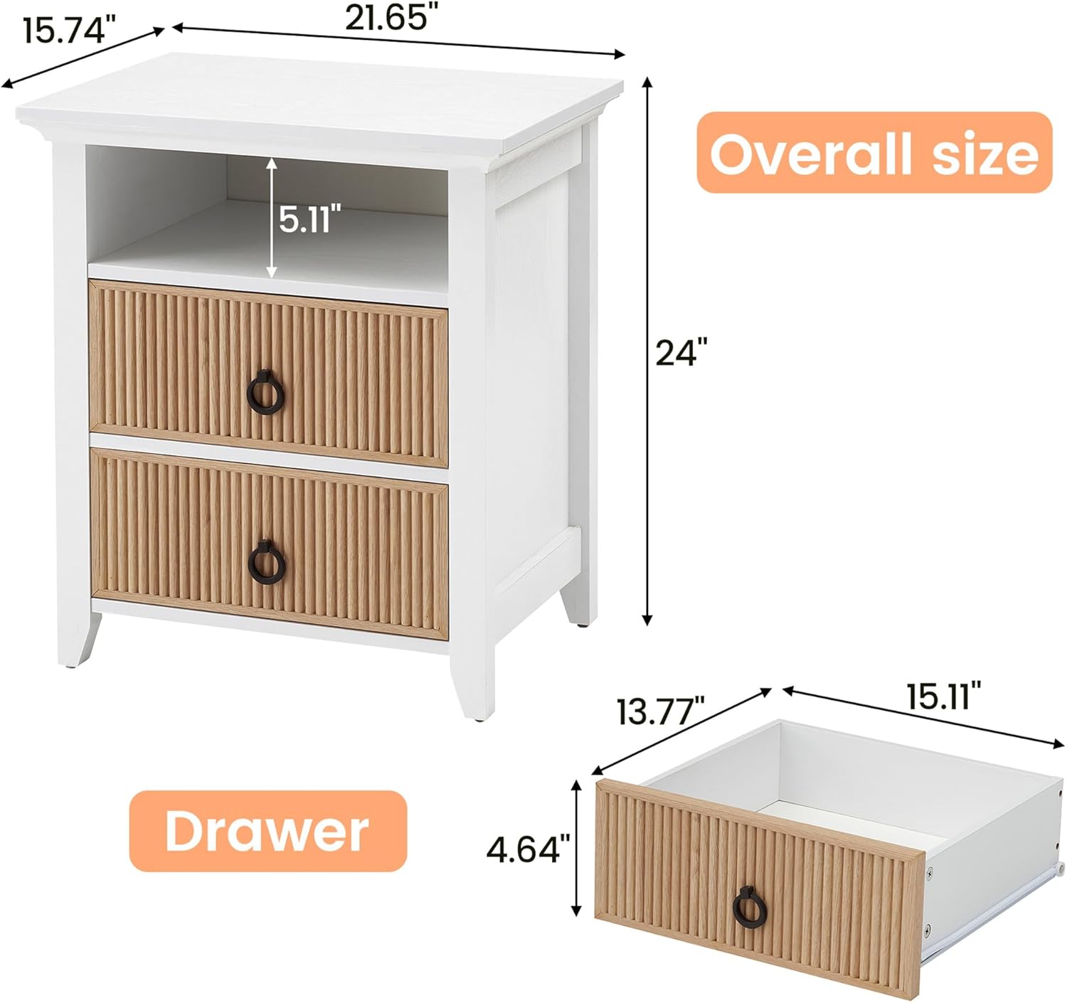 Garvee OK-BB1735 nightstands - View #3