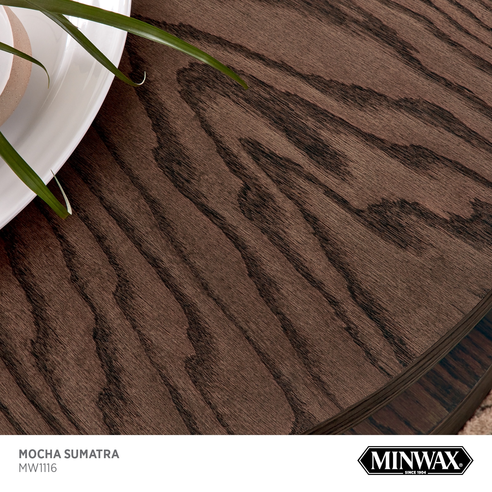 Minwax Wood Finish Water-Based Mocha Sumatra Mw1116 Semi-Transparent  Interior Stain (1-Quart) in the Interior Stains department at