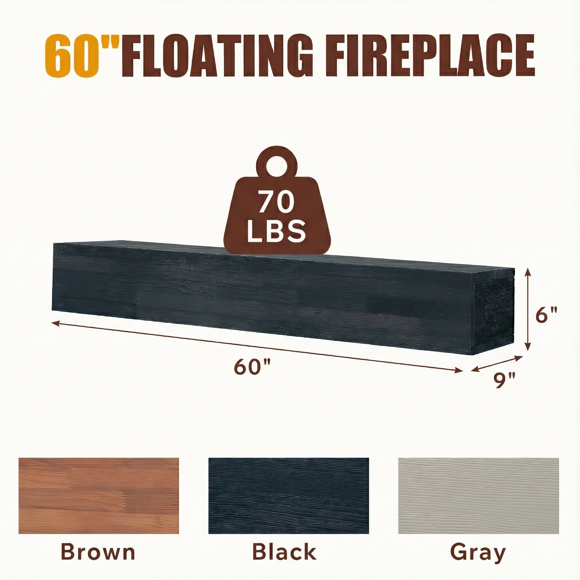 Gaierptone CRXG3HQCP51 Mantel-Shelves - View #6
