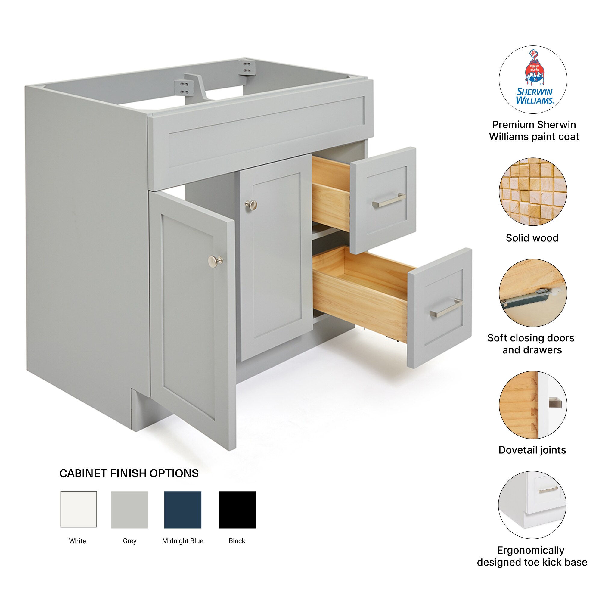 ARIEL F036S-L-BC-GRY vanities - View #5