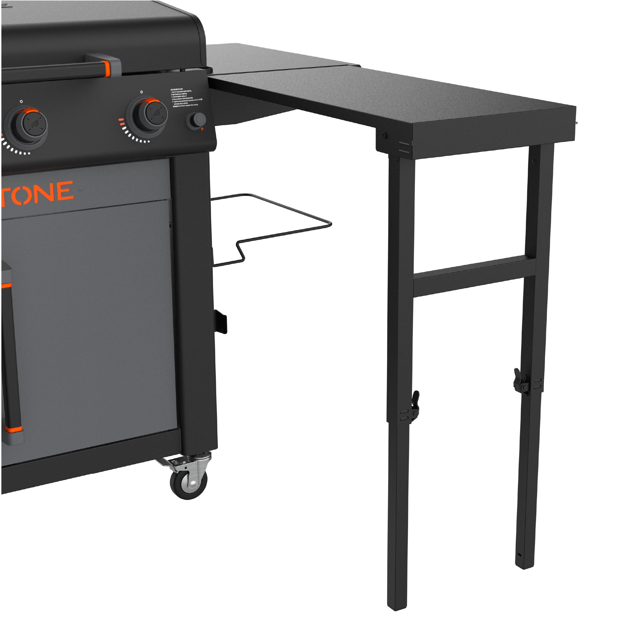 Blackstone 36 in. Liquid Propane Gas Flat Top Griddle with Side Tables -  Black