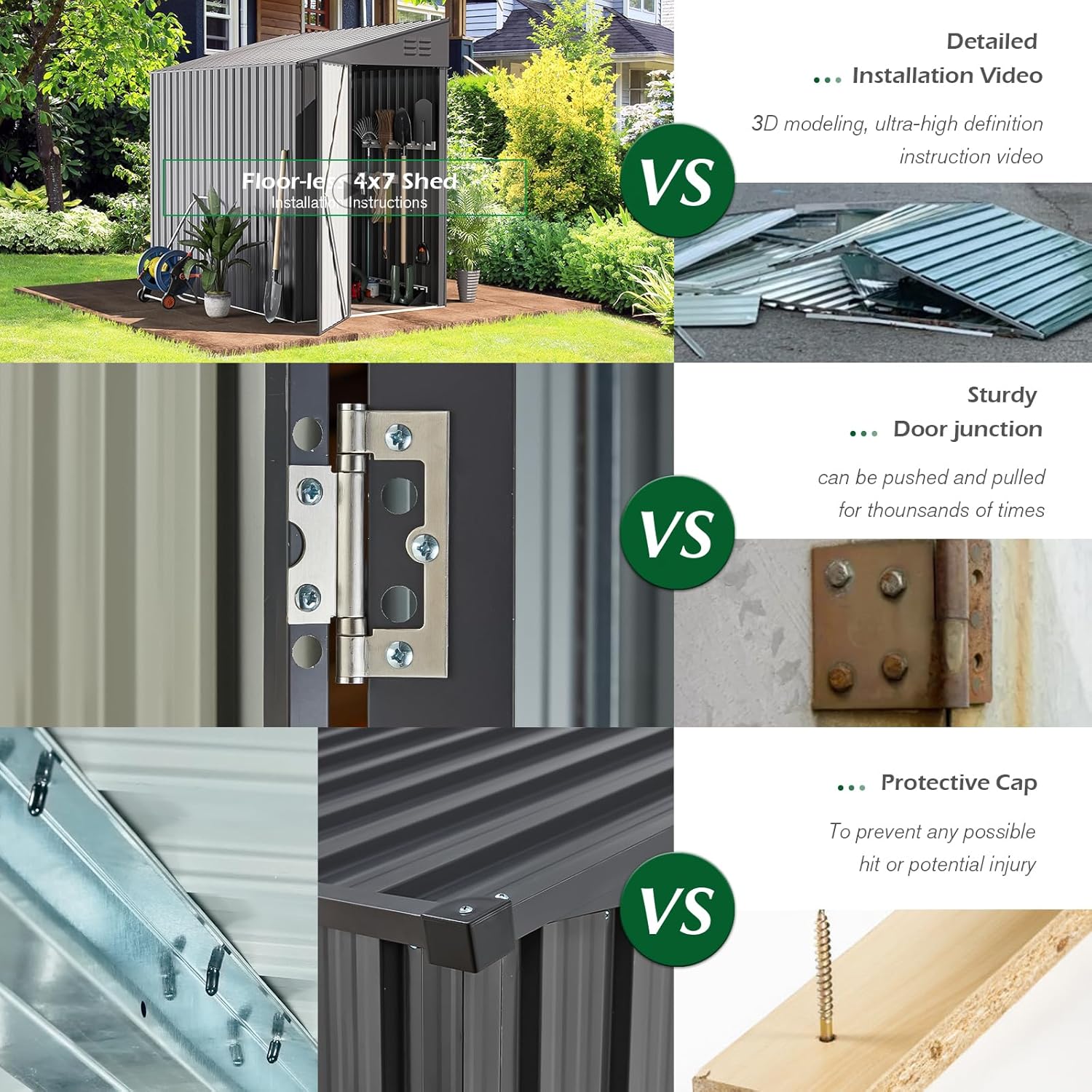 AECOJOY 16234DG-LS02 Metal-Storage-Buildings-Sheds - View #4