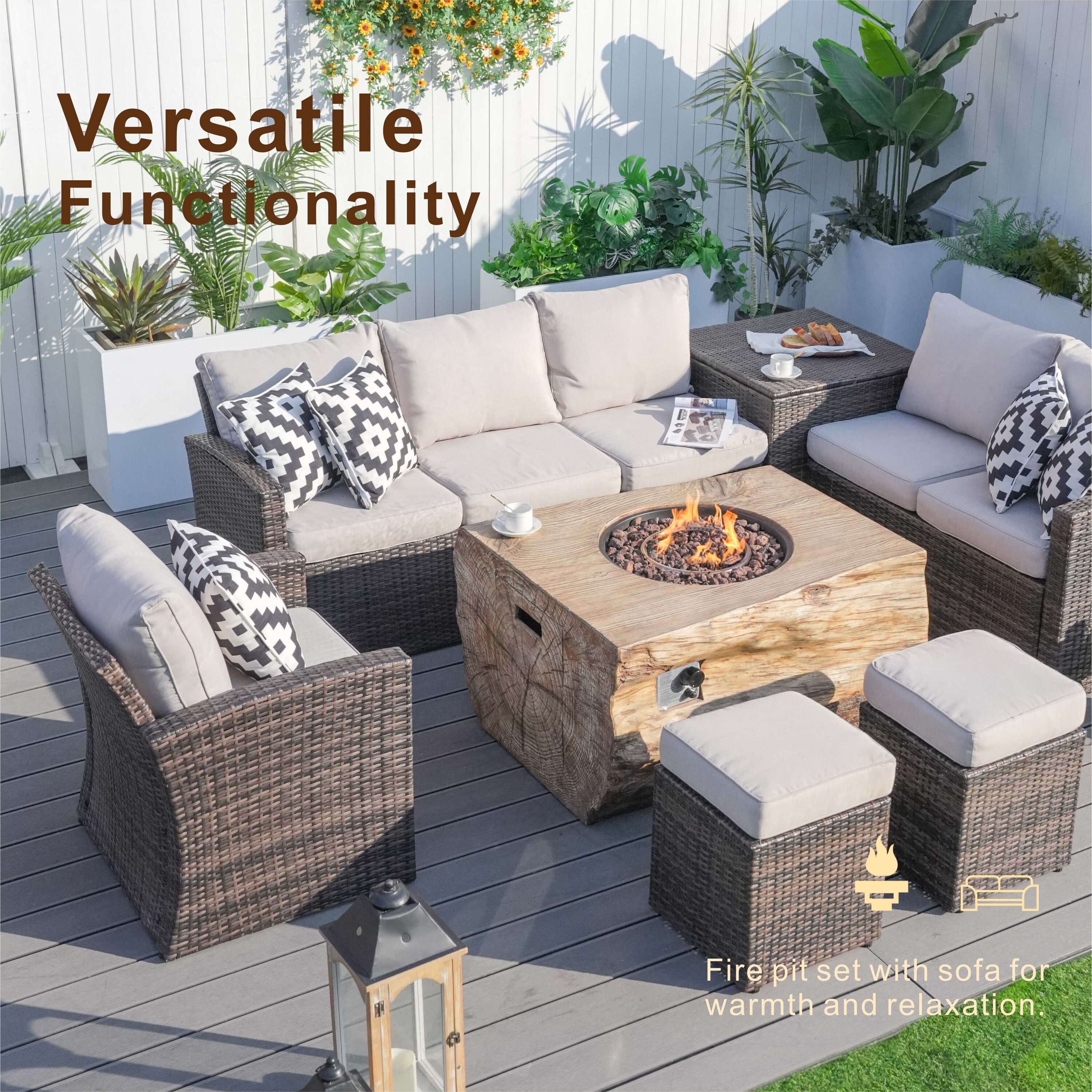 Fire Pit Patio Furniture Sets at Lowes