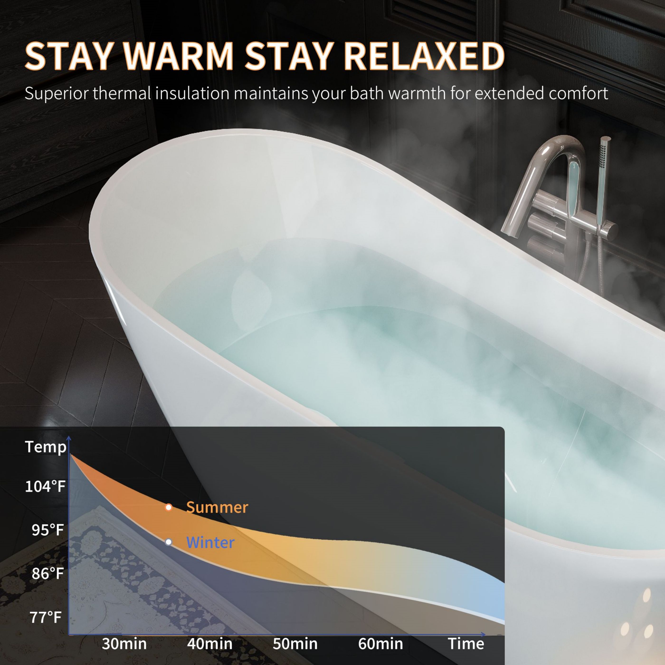 WELLFOR QBT-P136-67TM bathtubs - View #6