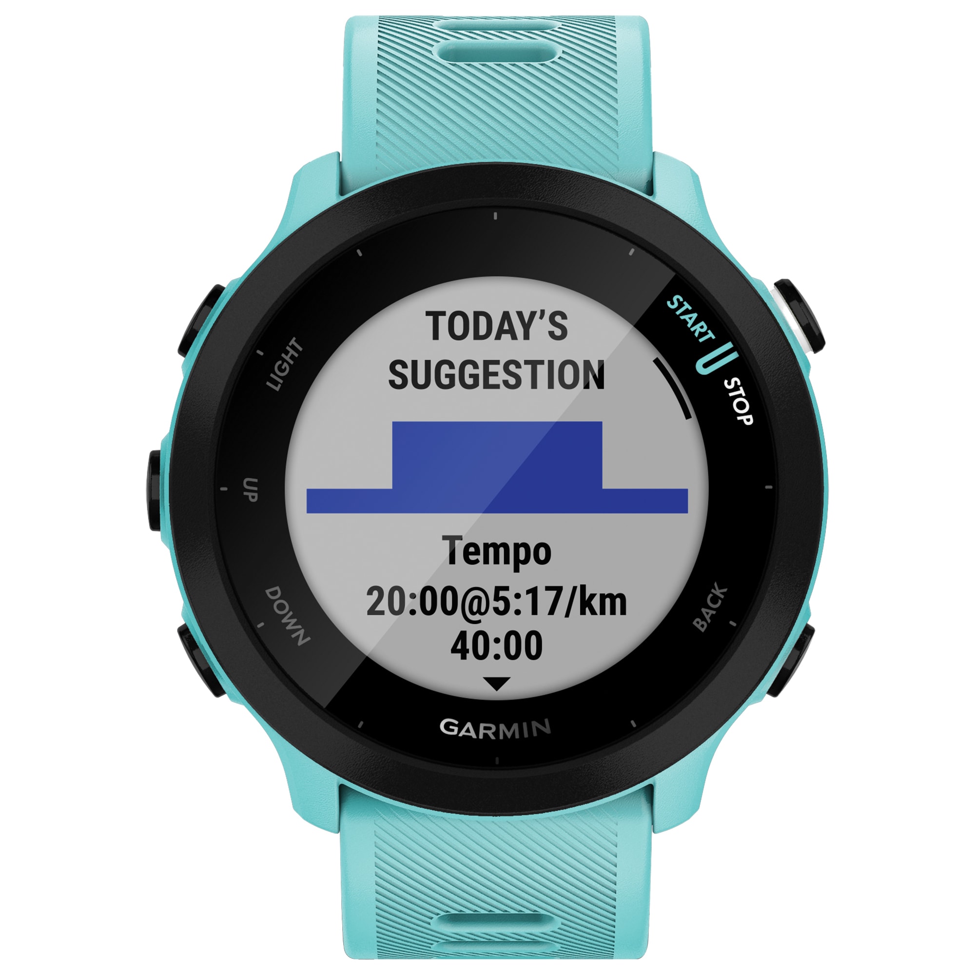 Garmin Forerunner 55 Running Watch (Aqua) in the Fitness Trackers  department at