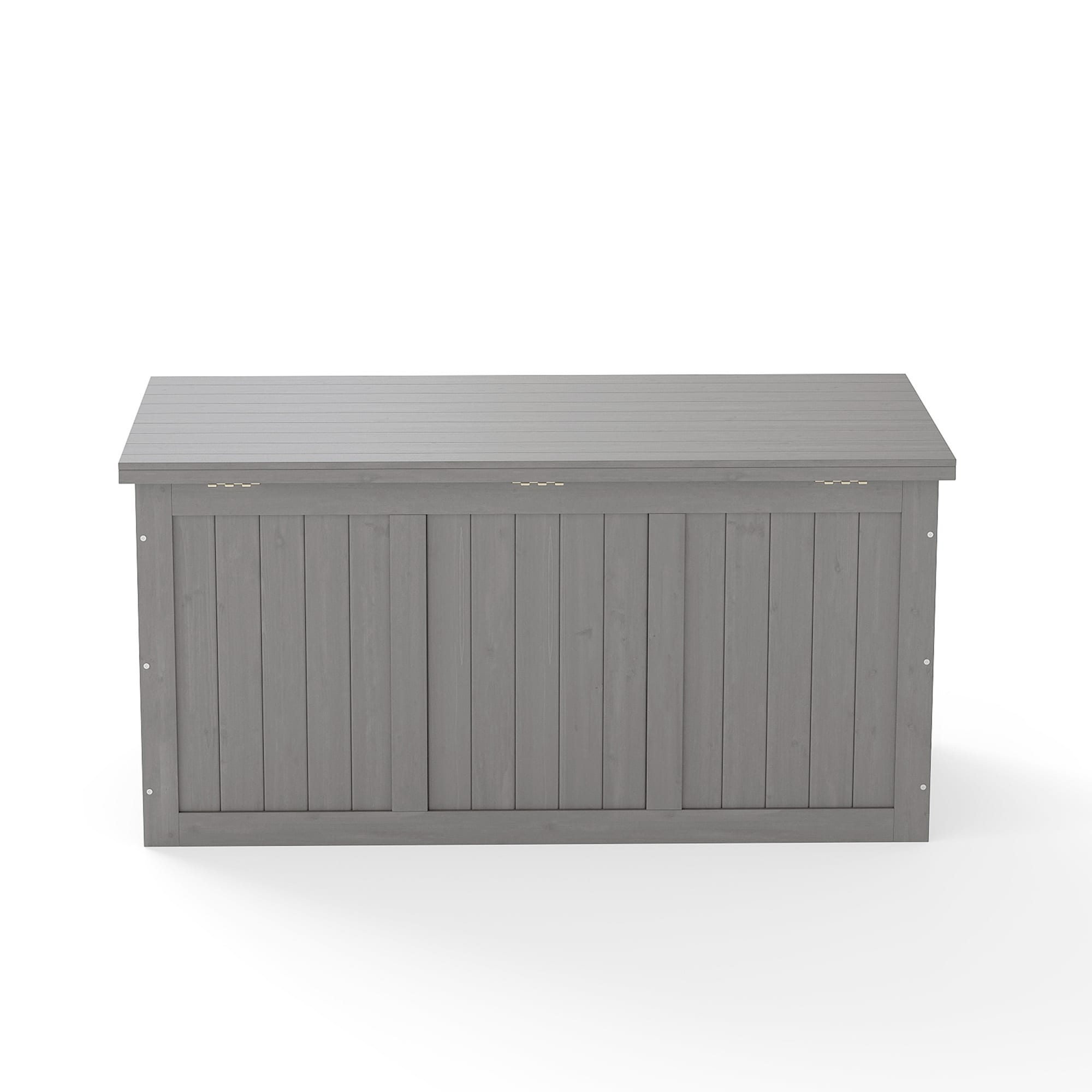 Bybafun YE3300011 45-in L x 22-in 67-Gallon Gray Wood Deck Box