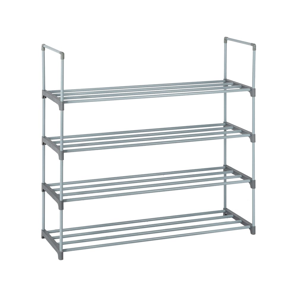 Winado 66.54-in H 4 Tier 14 Pair Gray Metal Shoe Rack in the Shoe ...