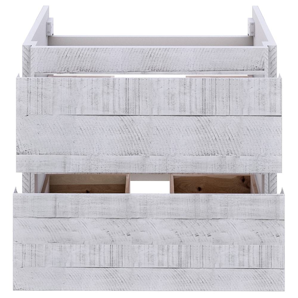 Fresca Formosa 48 Rustic White Floating Bathroom Vanity Base Cabinet ...