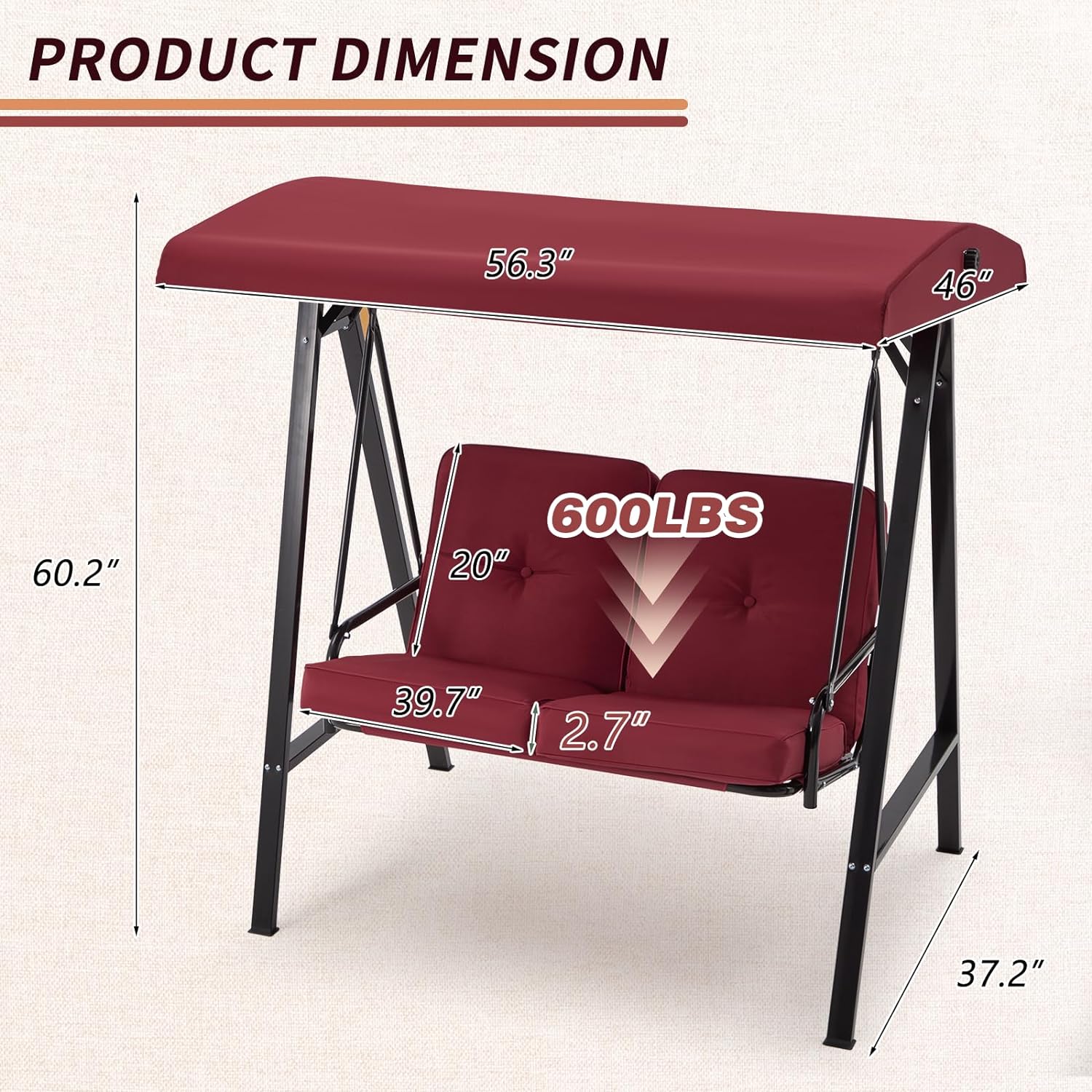 AECOJOY 19031RD-LS02 Swing-Gliders - View #2