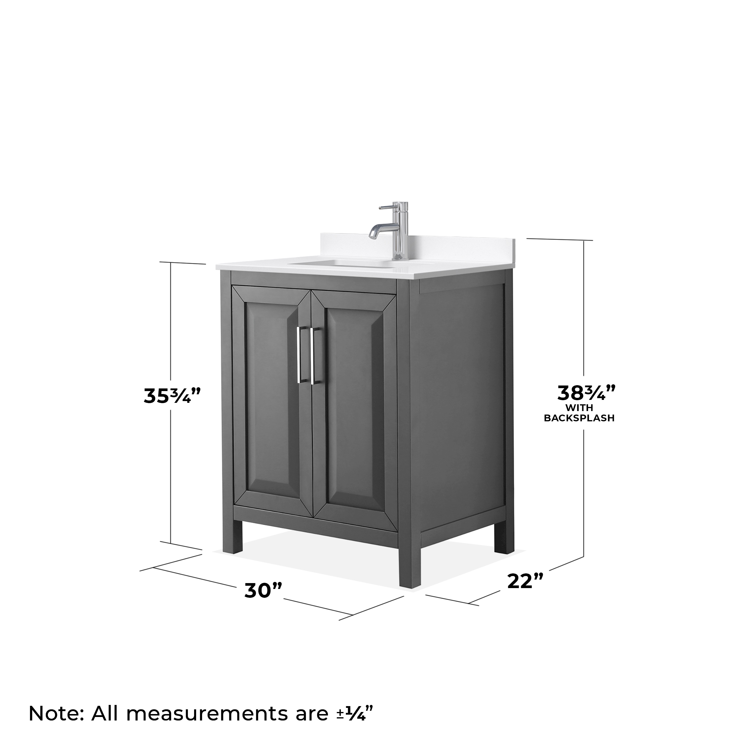 Wyndham Collection WCV252530SKGWQUNSM24 Bath-Vanity-Combo - View #6