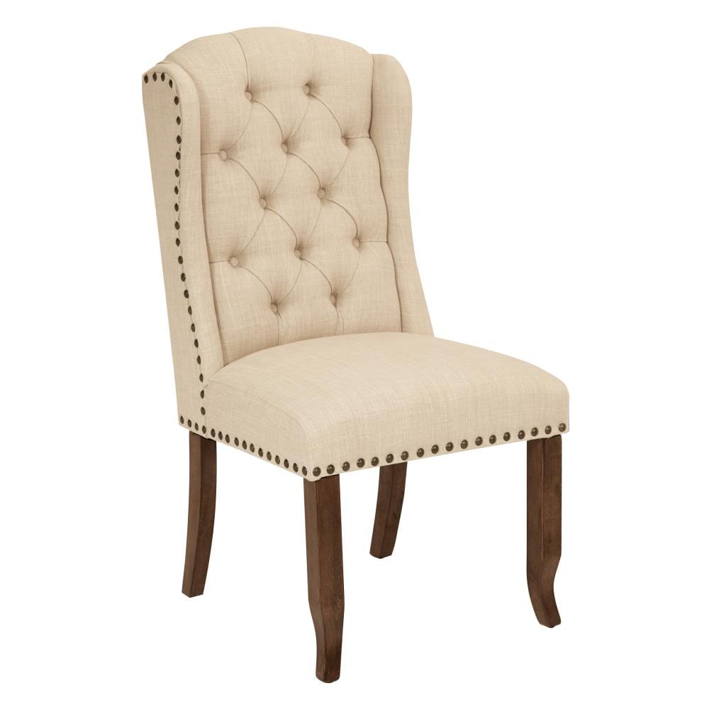 OSP Home Furnishings JSAW-L38 Contemporary Traditional Polyester/Polyester Blend Dining Side Chair (Metal Frame)