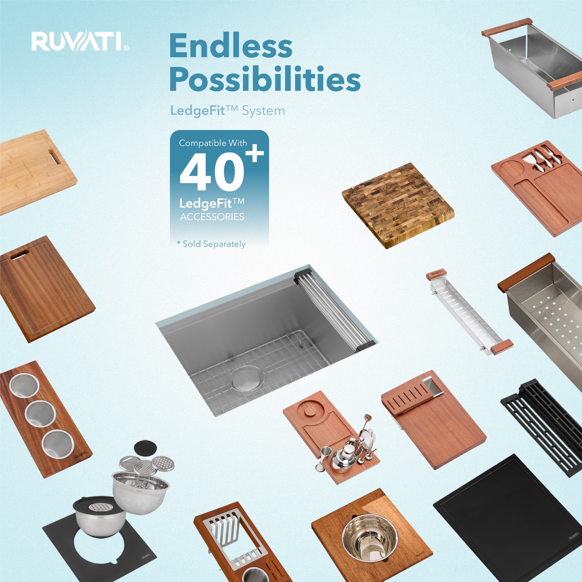 Ruvati RVH8307 Kitchen-Sinks - View #7