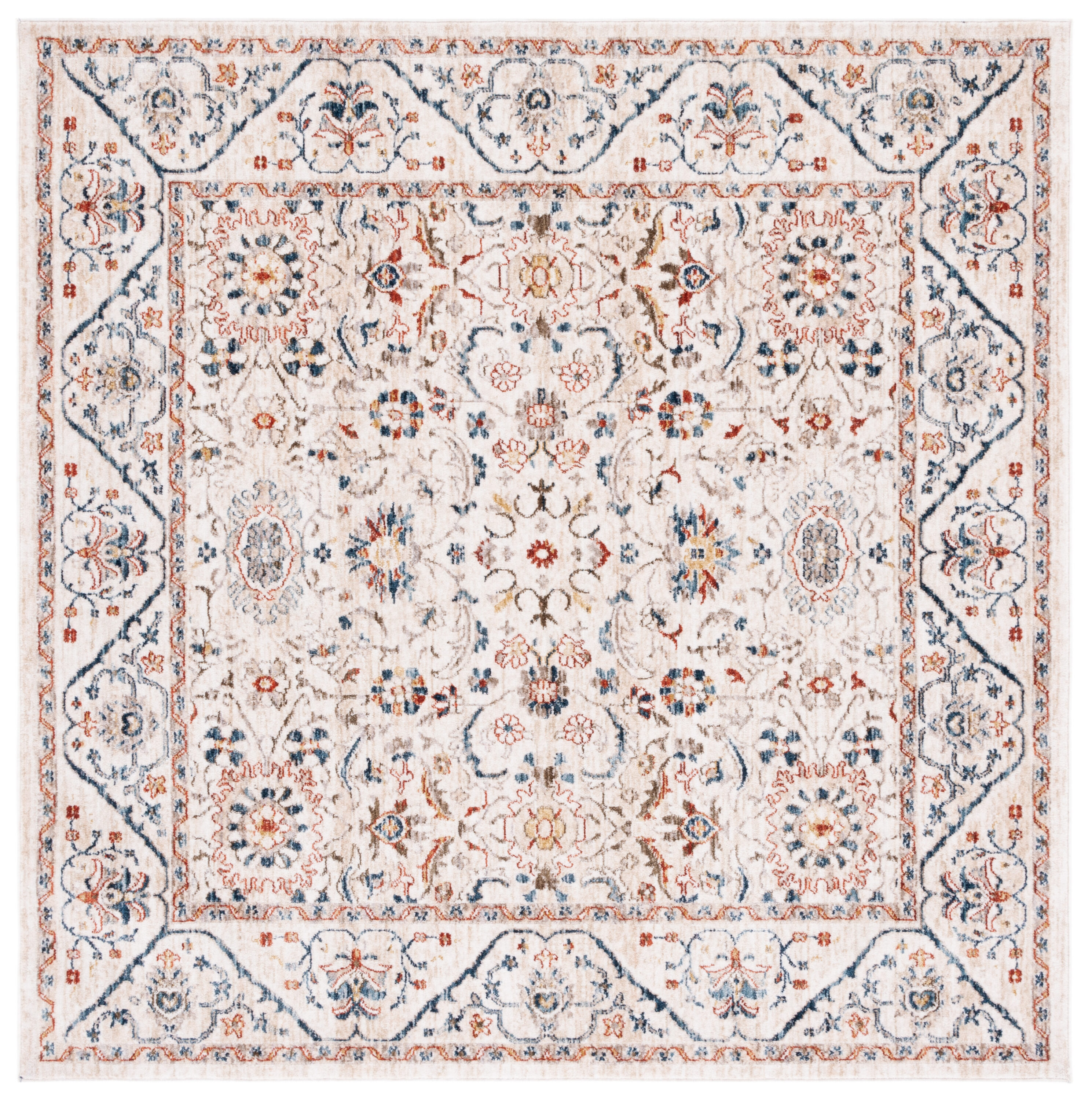 Safavieh Olympia 210A Ivory/Navy 6 X 6 Area Rug