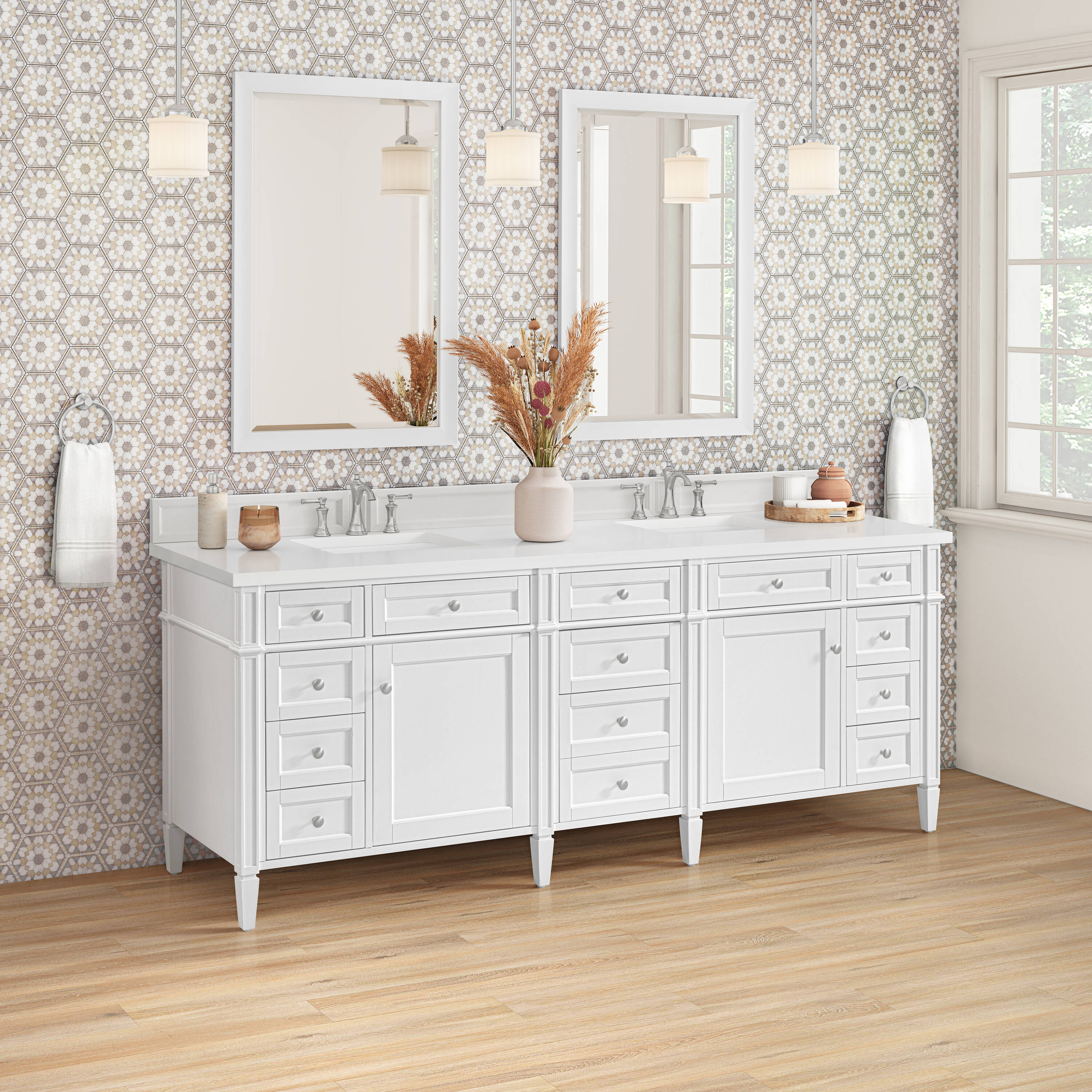 James Martin Vanities 655-V84-BW-3WZ Bath-Vanity-Combo - View #3