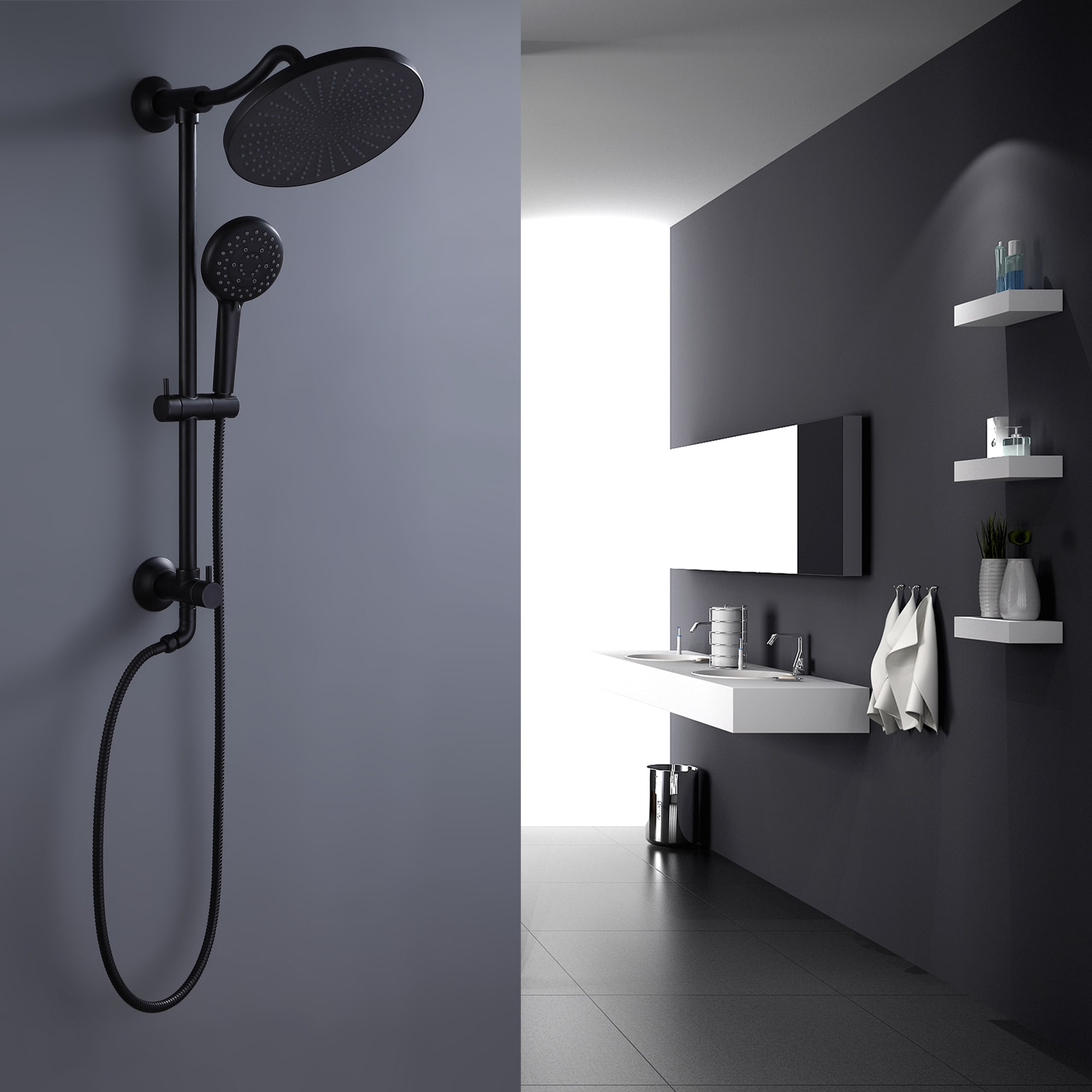 WELLFOR WB-1033 Showerhead-Bar-Panels - View #6