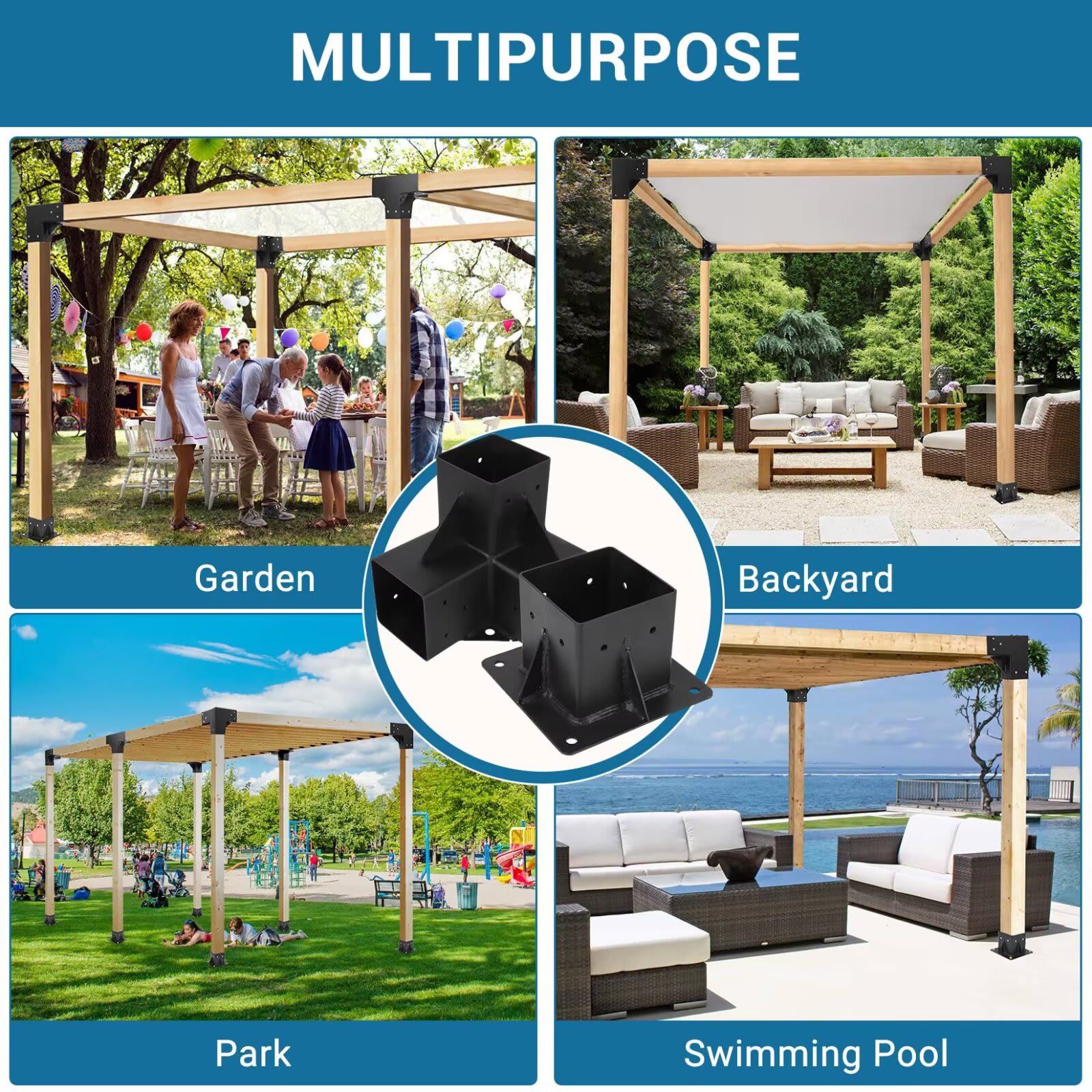 Qeetex JXNAG-PHO-11544OTH Pergola-Parts-Accessories - View #6