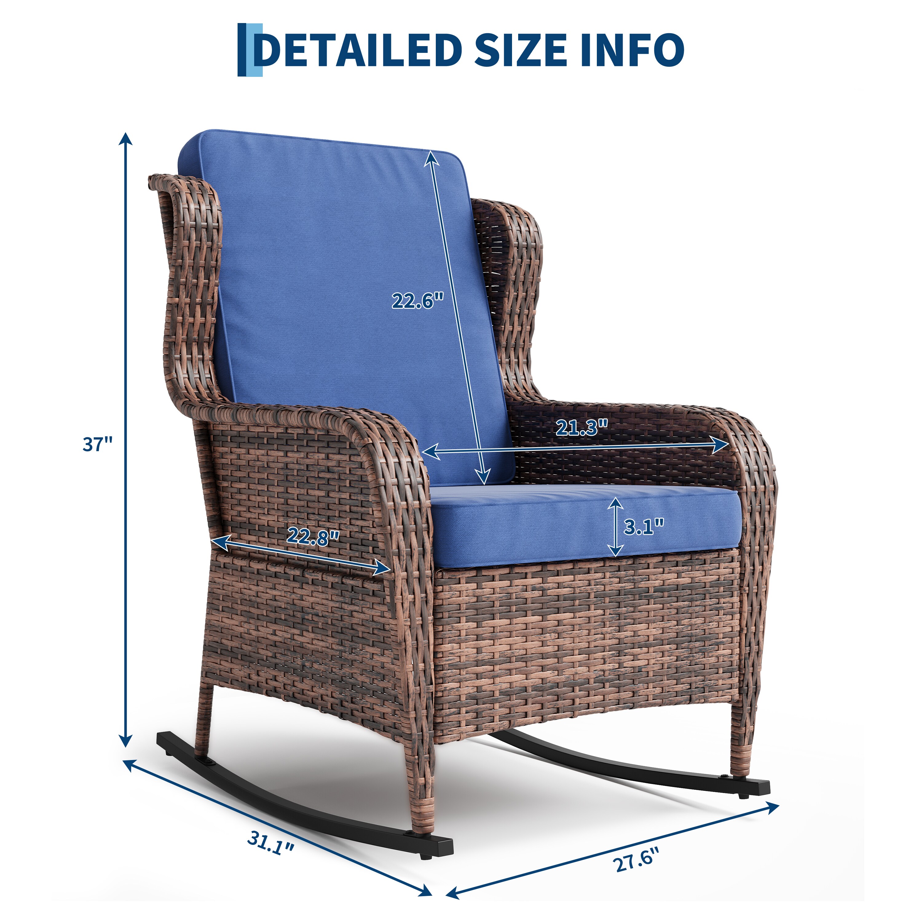 GarveeLife ASNVKHPTCZ2KXV Patio-Chairs - View #3