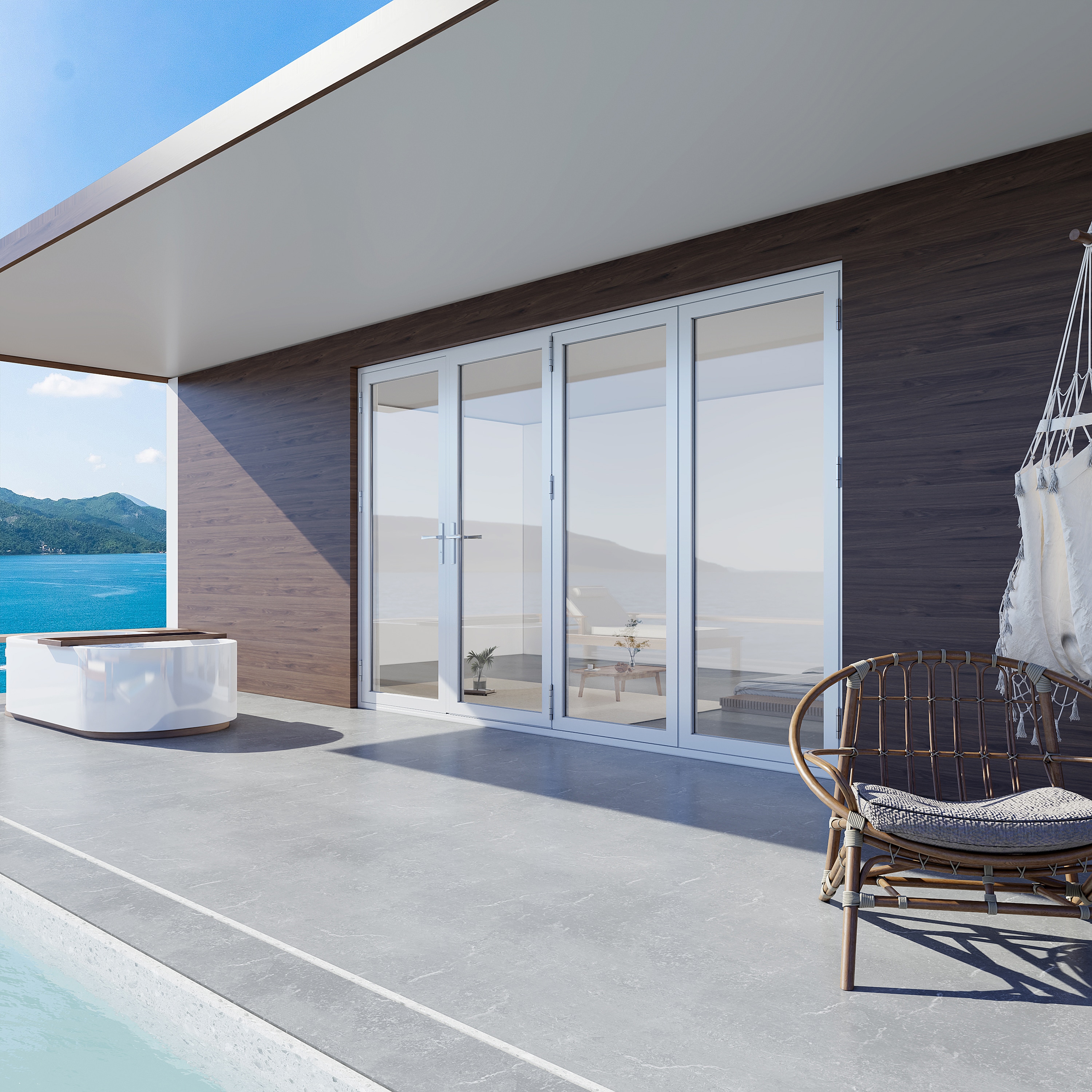 KaMic FD4PWH12080-LR Patio-Doors - View #2