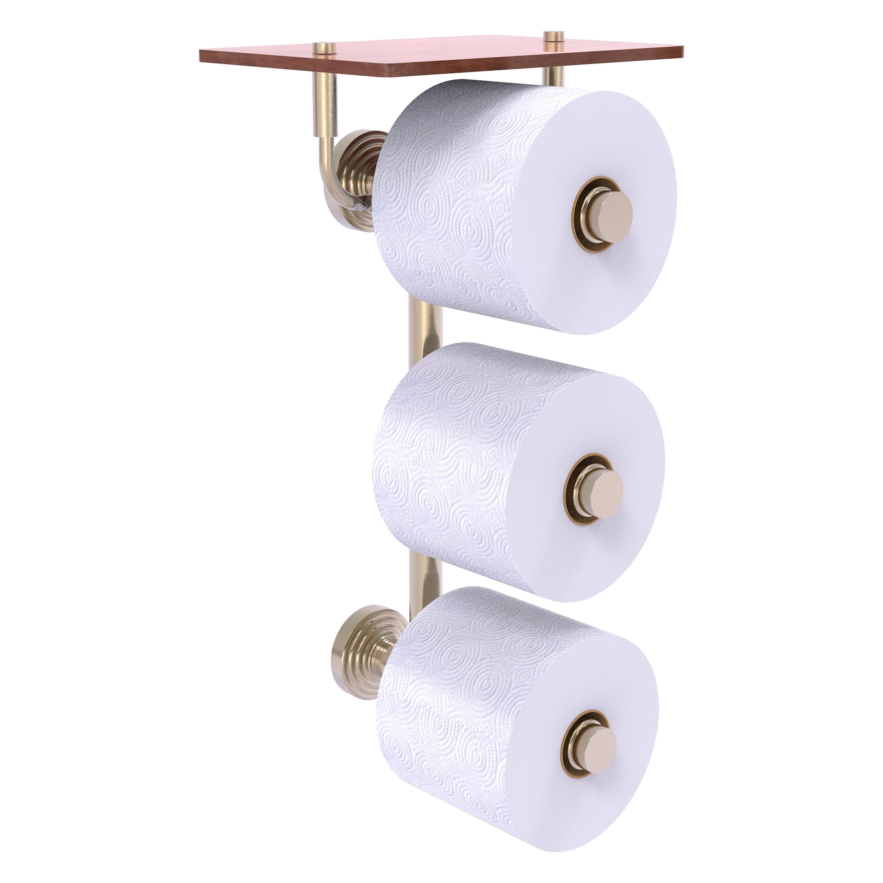 White Freestanding Bathroom Toilet Paper Roll Holder with Storage and Extra  Slot For Tissue Roll