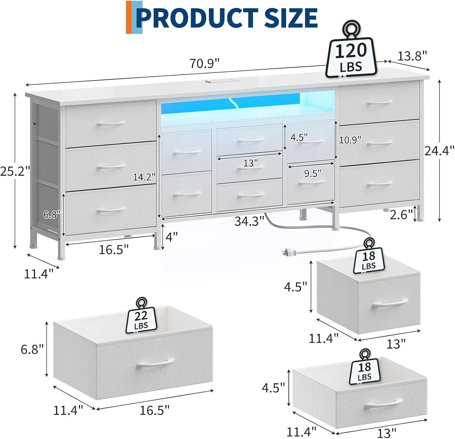 GAOMON CQC-SXHLWW-3WXL Tv-Stands - View #3
