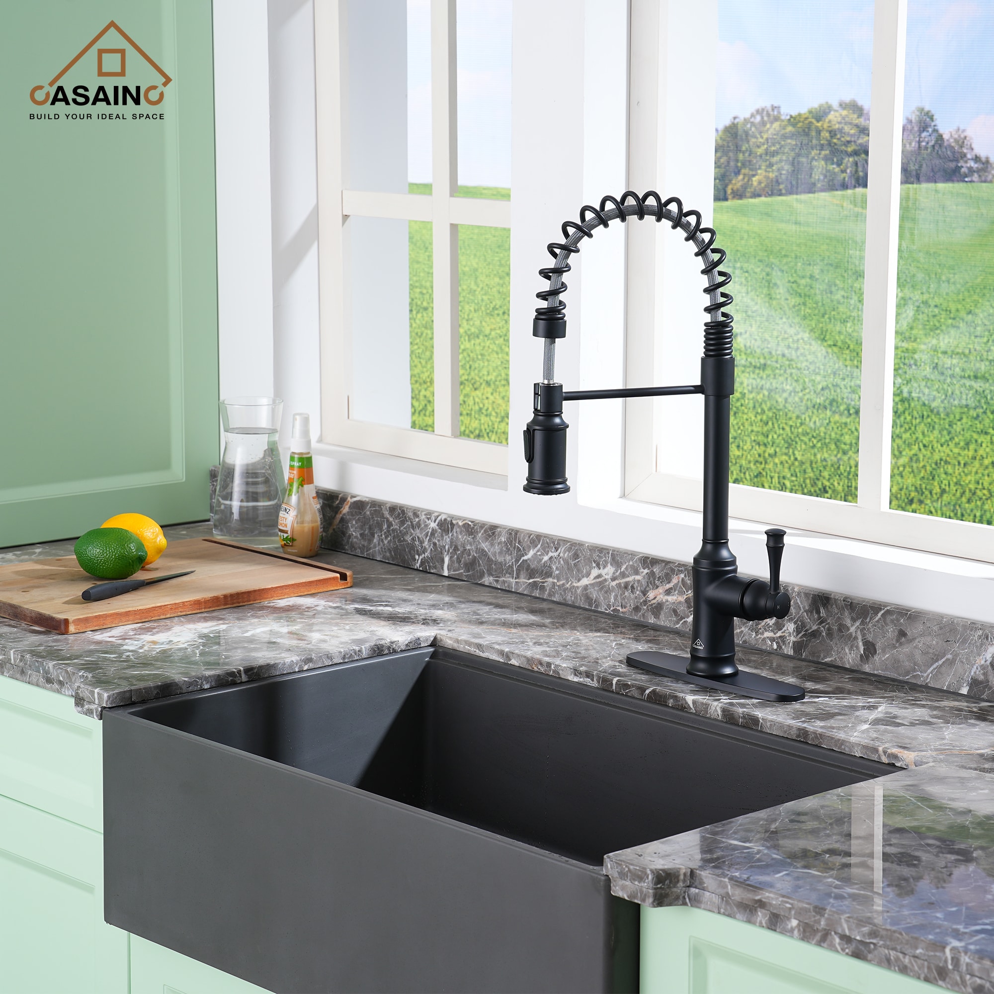 CASAINC CA-D4183-MB Kitchen-Faucets - View #2