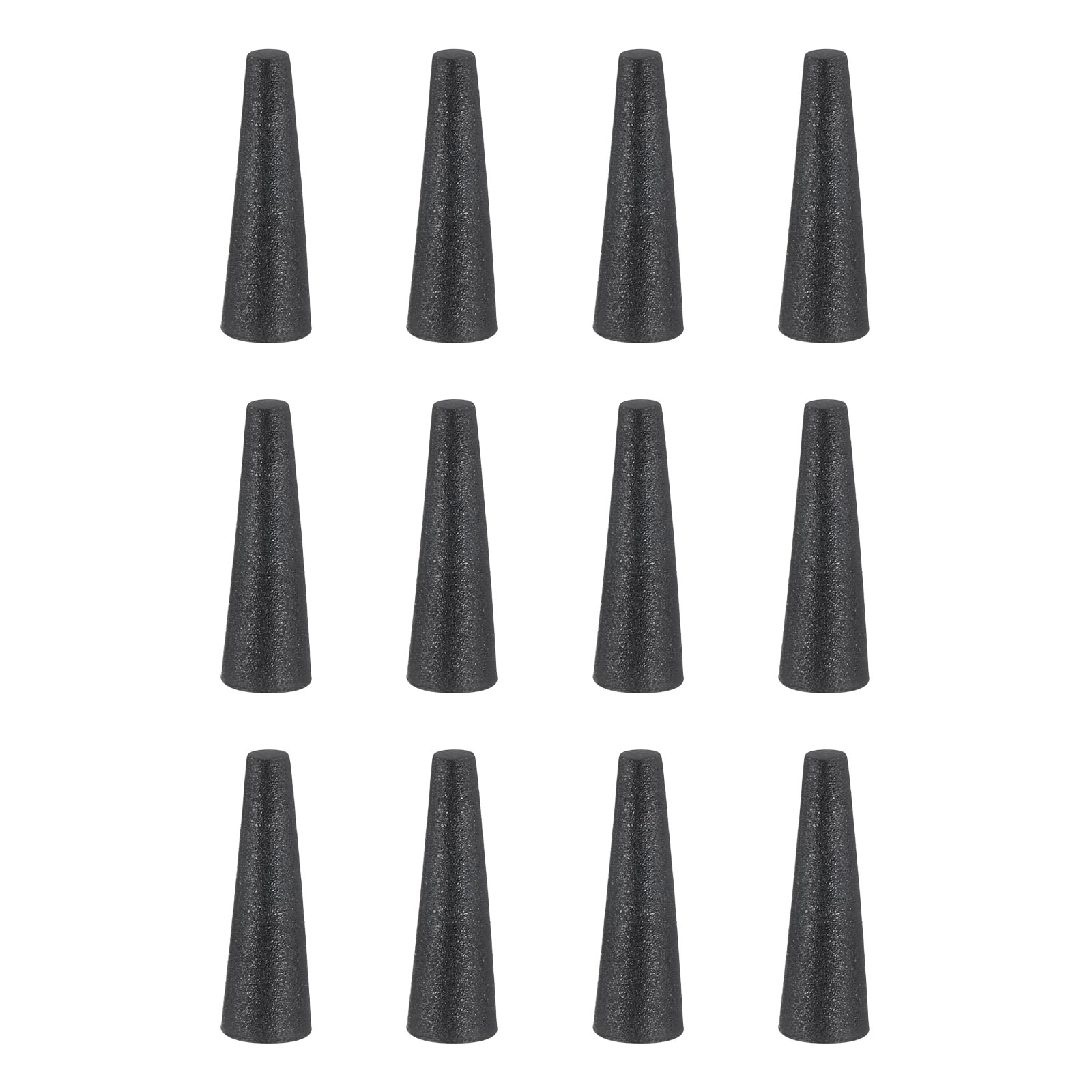 Unique Bargains - 12pcs Silicone Rubber Tapered Plug 2.8mm to 6mm High-Temperature Solid Rubber S...