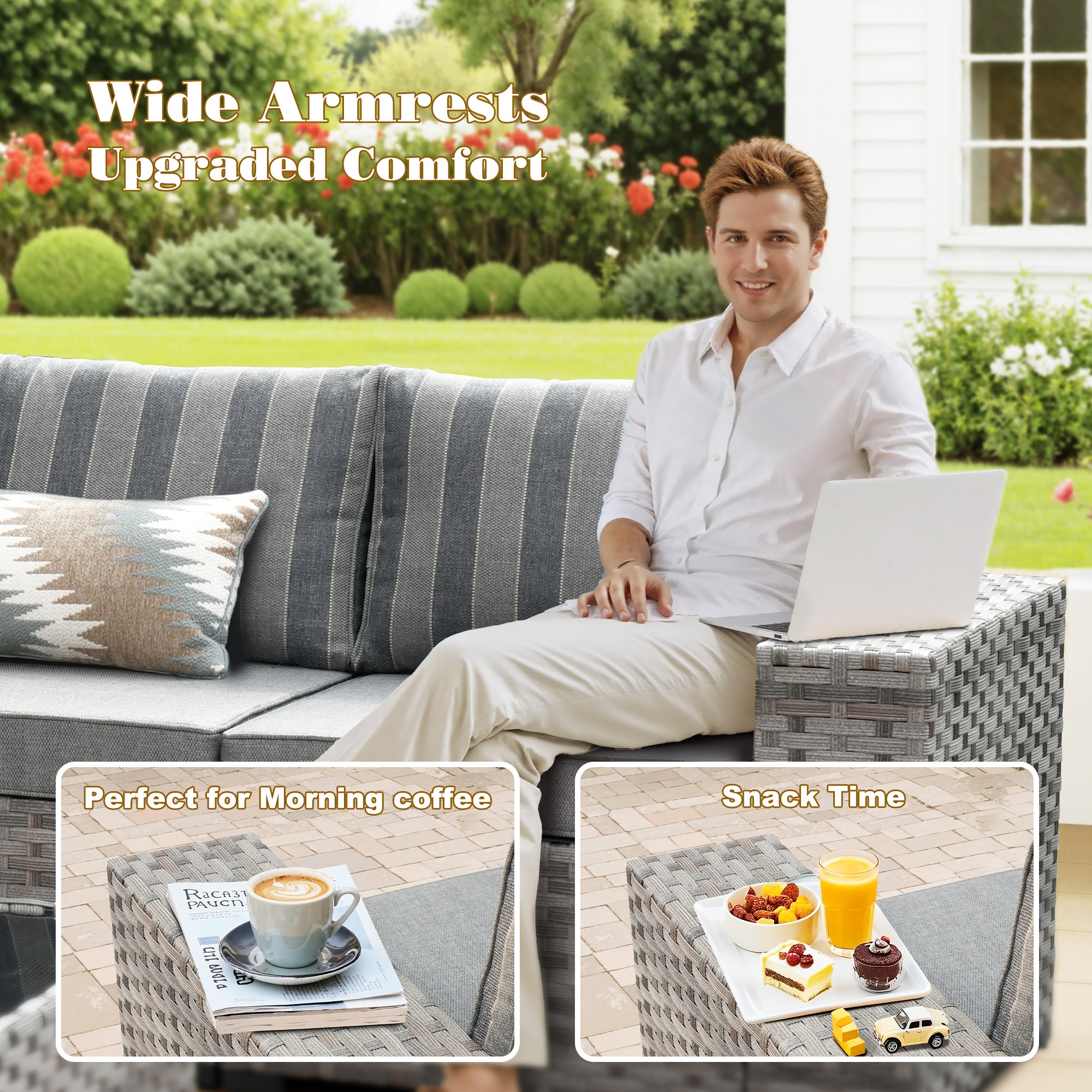 Pouuin SCFPBBR20T-9 Patio-Sofas-Daybeds - View #7